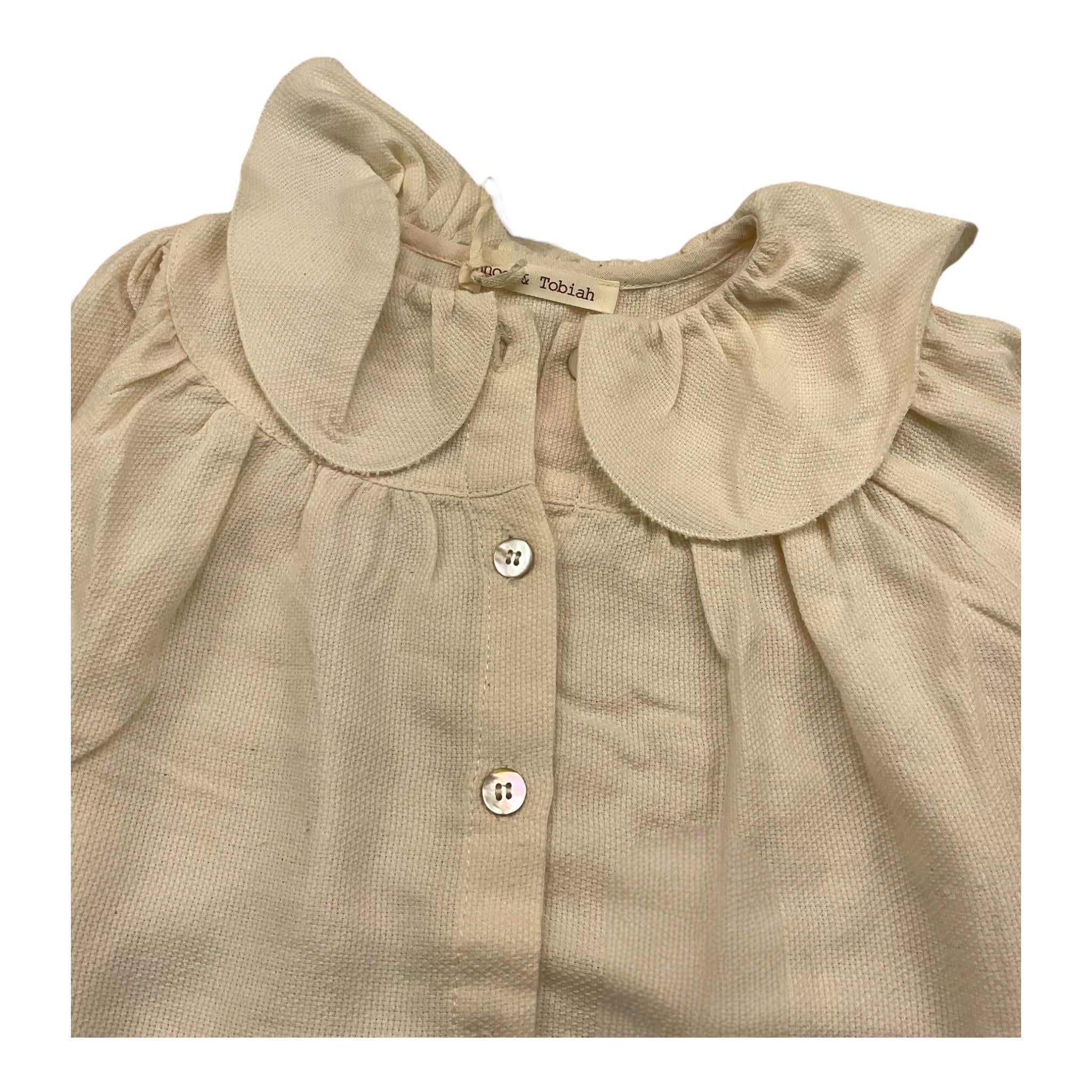ZHOE & TOBIAH camicia manica lunga tinta unita Panna per Bambina C005 PANNA ZHOE & TOBIAH