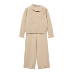 ABEL & LULA completo 2 pezzi maglia-pantalone tinta unita Beige per Bambino 5721 BEIGE ABEL & LULA
