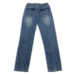 GAELLE jeans tinta unita con girovita regolabile Blu per Bambina 2741PD00308 BLU GAELLE