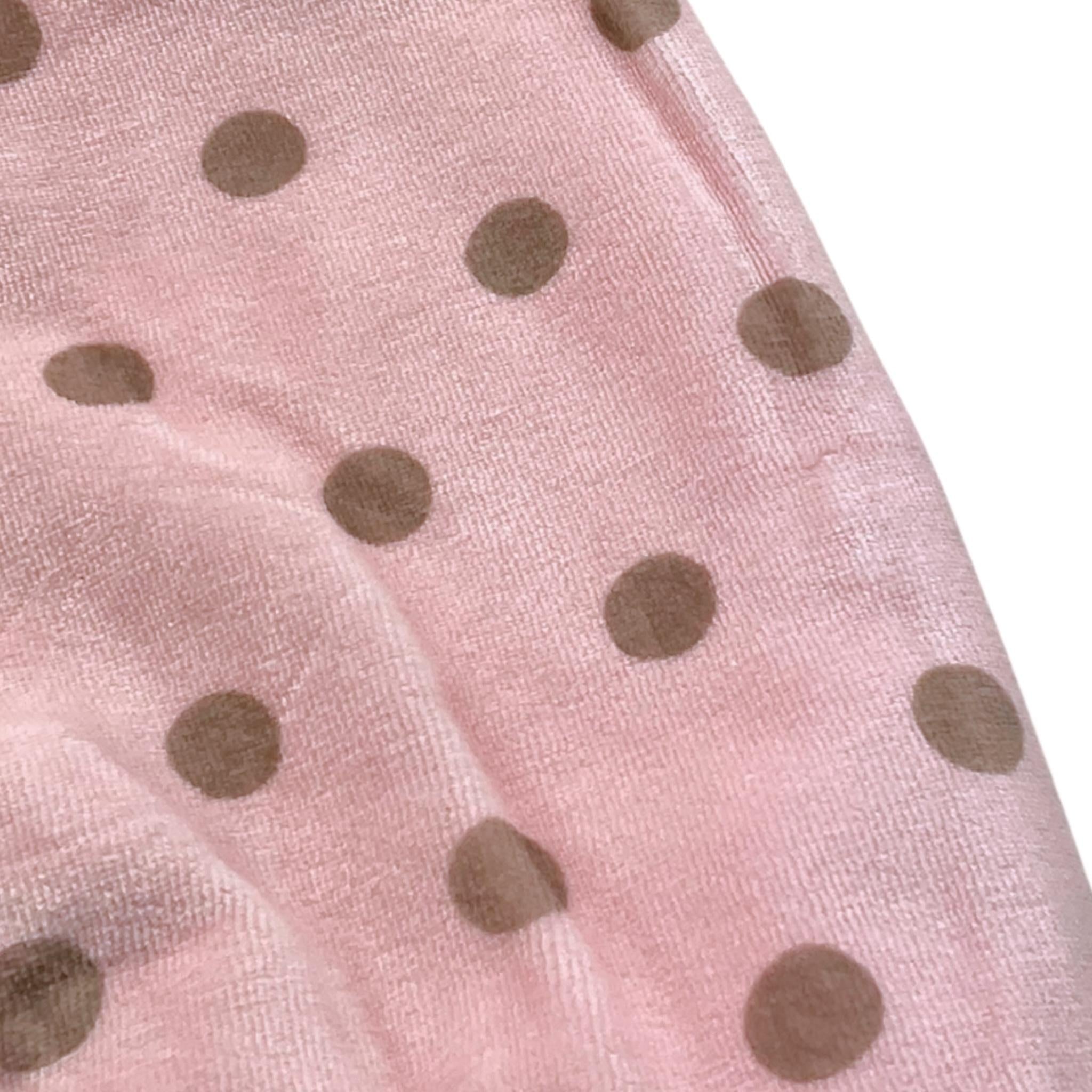MAYORAL tutina tinta unita con fantasia a pois in ciniglia Rosa per Neonata 2737 ROSA MAYORAL