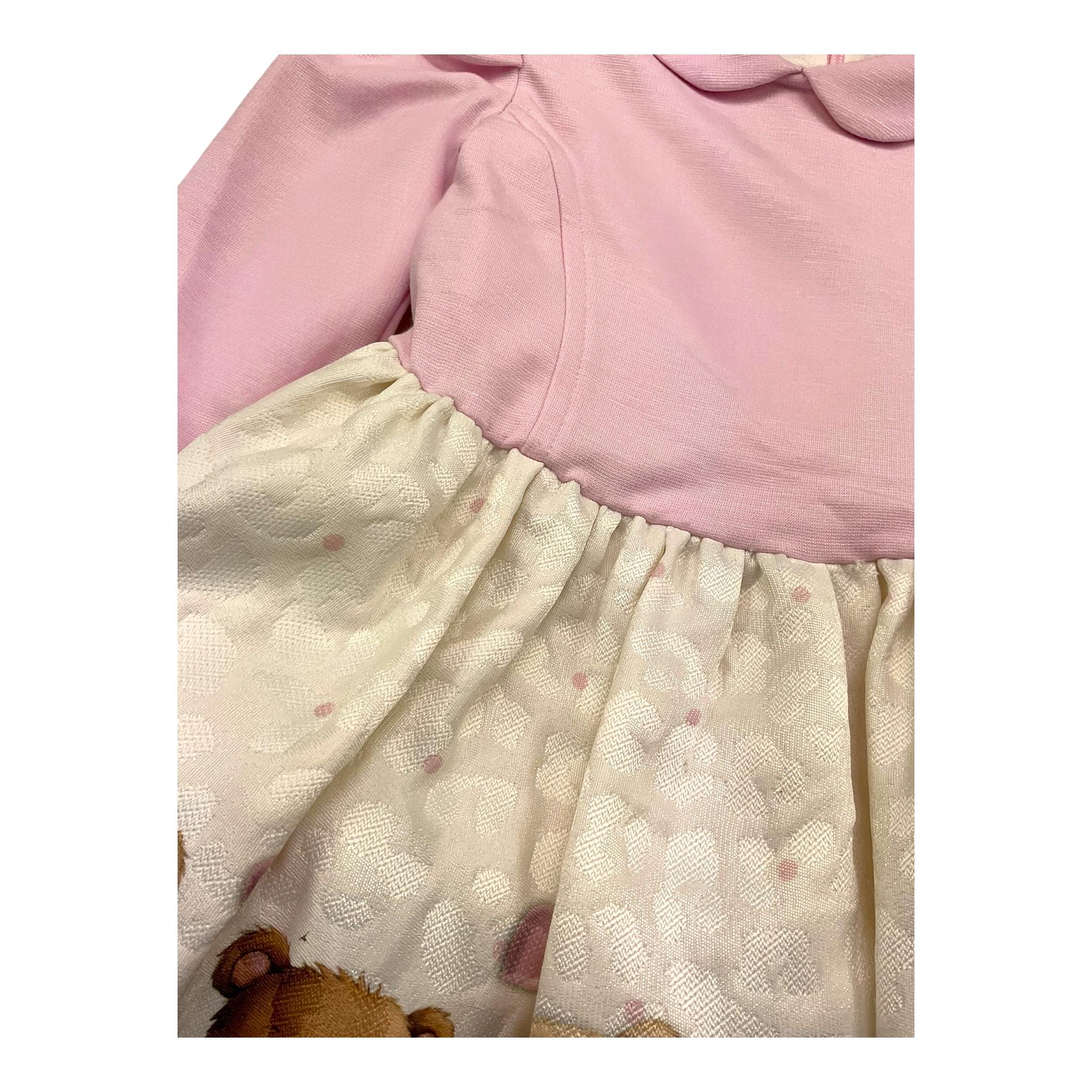 MONNALISA abito bicolore con stampa Rosa per Bambina 31D910X ROSA MONNALISA