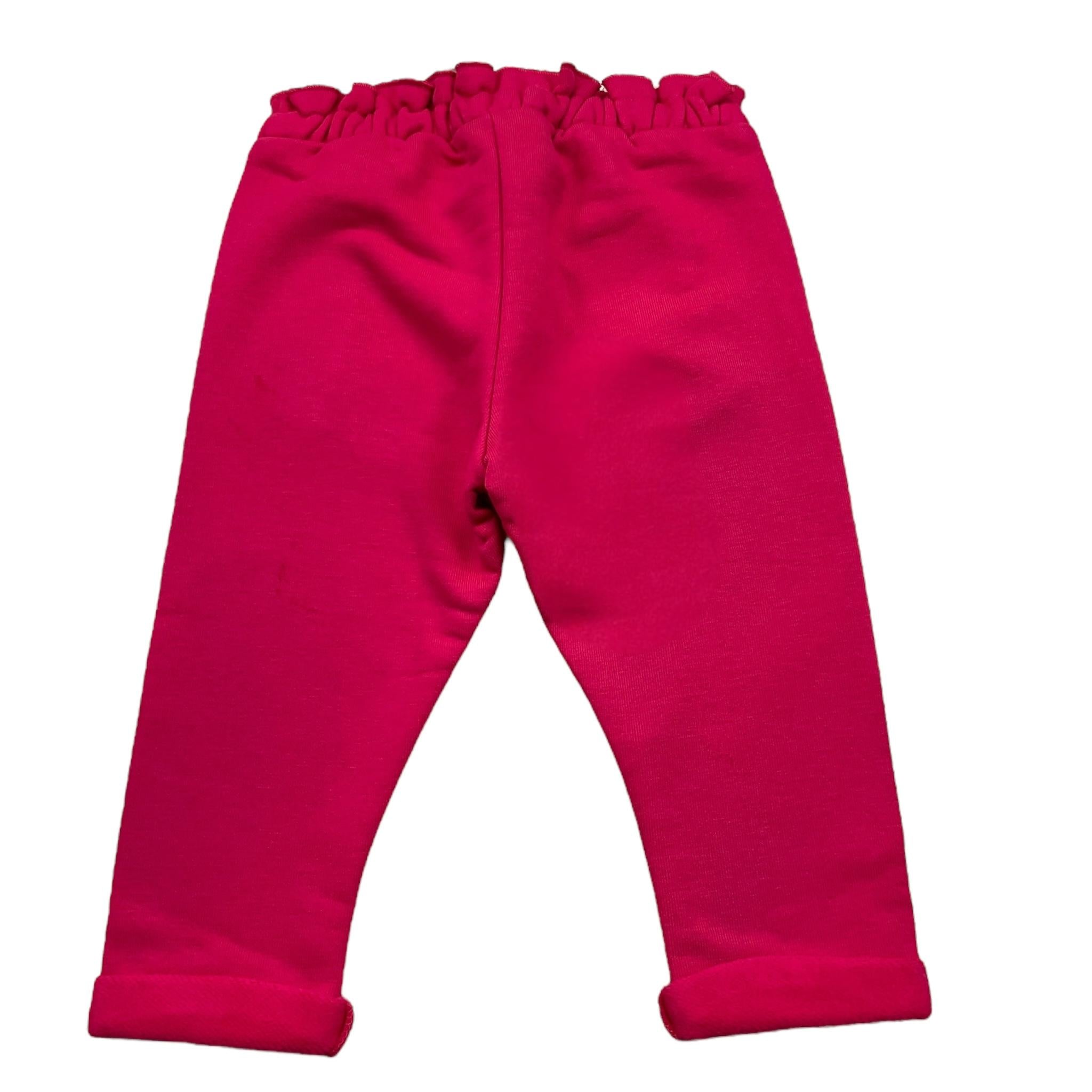 GIVENCHY pantalone tuta tinta unita cn stampa paillettes Fuxia per Neonata H0417 FUXIA GIVENCHY