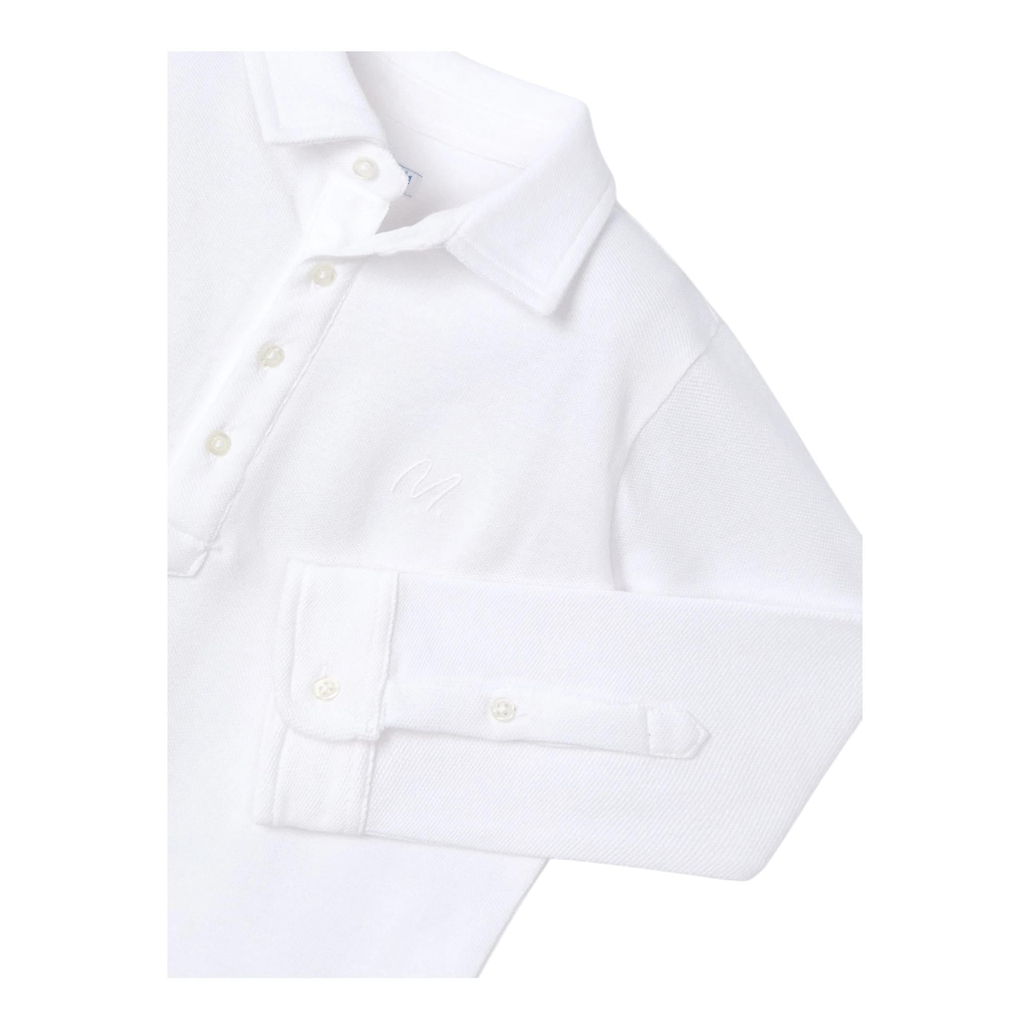 MAYORAL polo manica lunga tinta unita Panna per Neonato 4101N PANNA MAYORAL