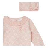 LIU JO completo 3pz maglia-leggins-cappello tinta unita Rosa per Neonata HF4009MA07E ROSA LIU JO