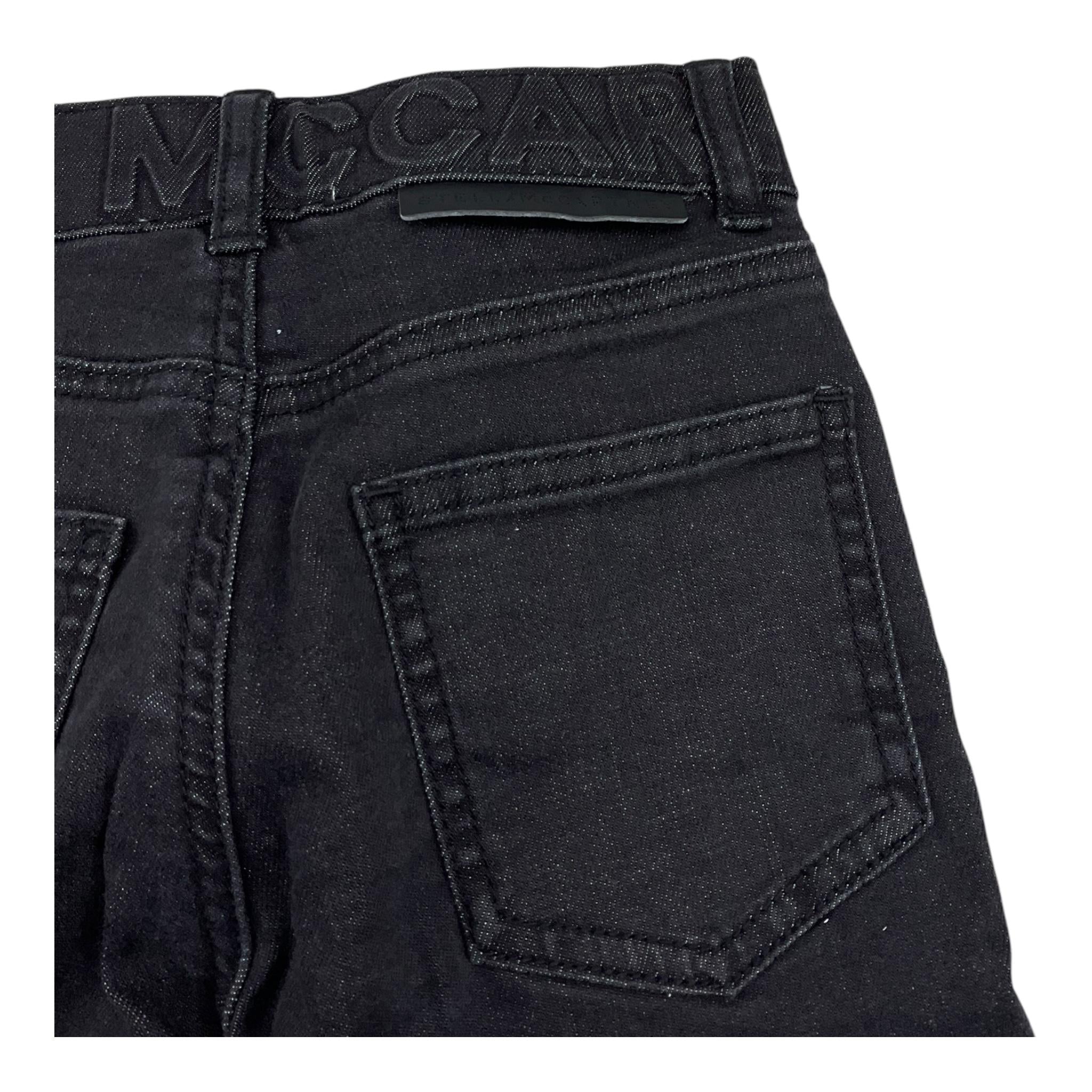 STELLA McCARTNEY jeans tinta unita con girovita regolabile Nero per Bambino TV6P20 NERO STELLA McCARTNEY