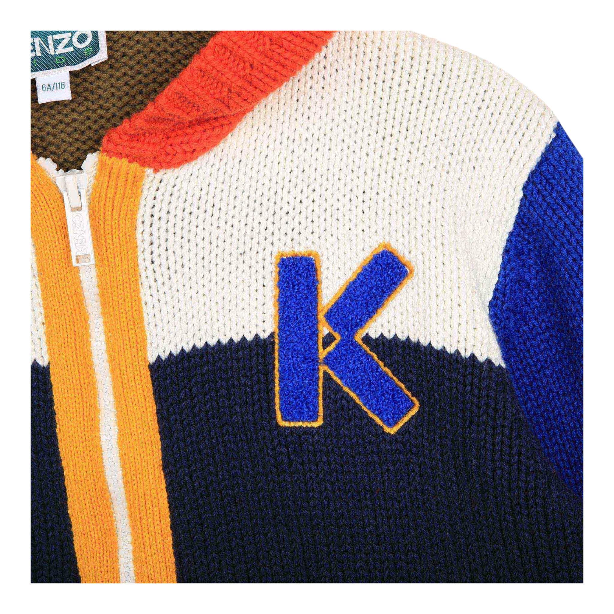 KENZO maglia con zip e cappuccio multicolor Multicolor per Bambino K25834 MULTICOLOR KENZO