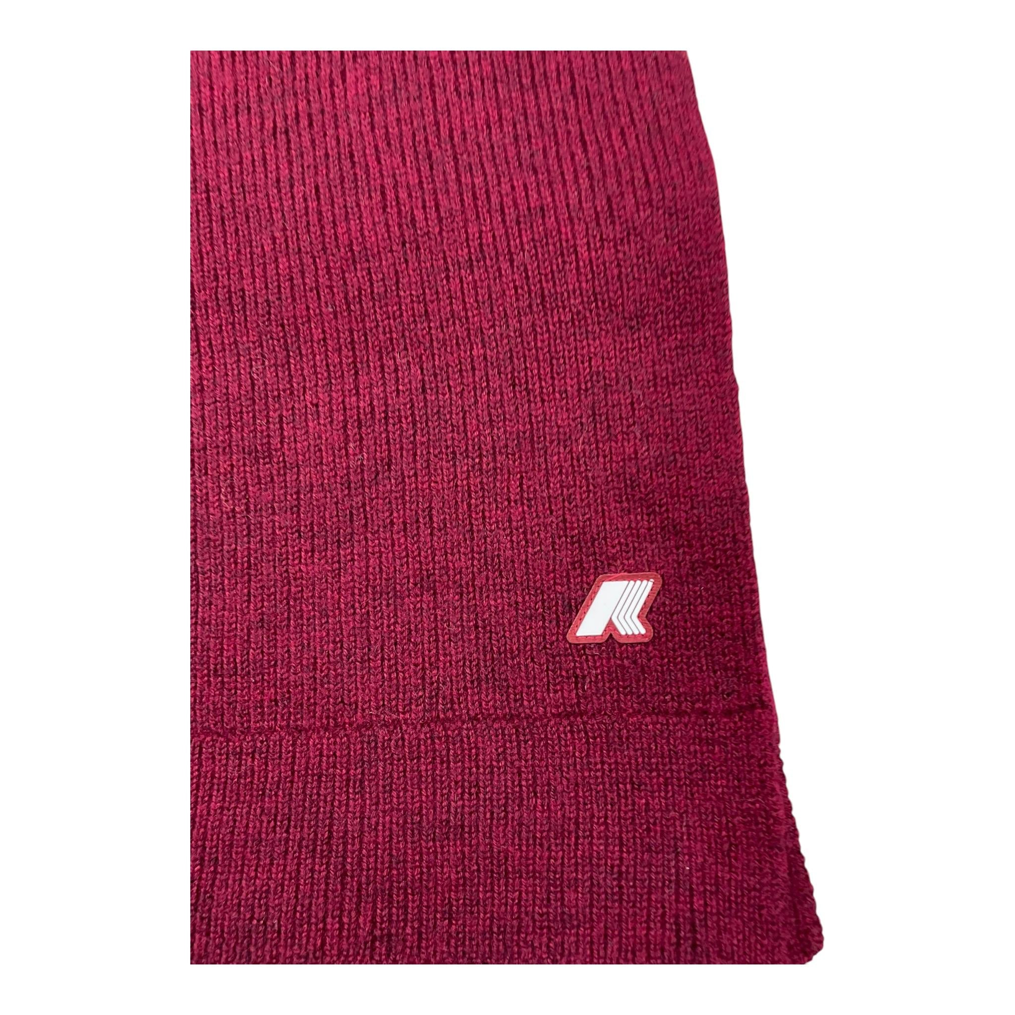 K-WAY sciarpa tinta unita Bordeaux per Bambino K5128RW BORDEAUX K-WAY