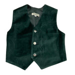 PAIO CRIPPA gilet tinta unita in camoscio Verde per Neonato GILETN VERDE PAIO CRIPPA