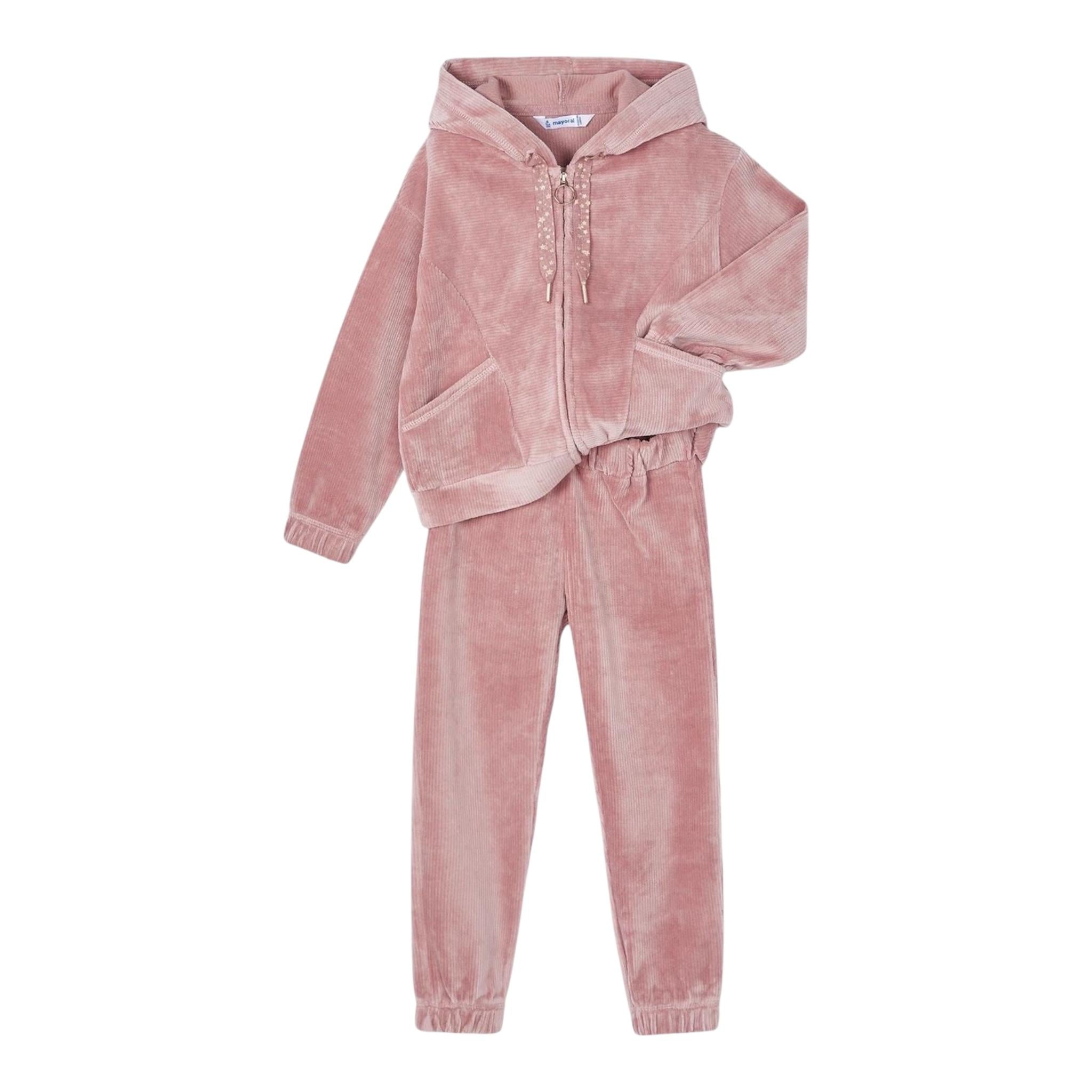 MAYORAL completo 2pz felpa-pantalone in ciniglia Rosa per Bambina 4890 ROSA MAYORAL