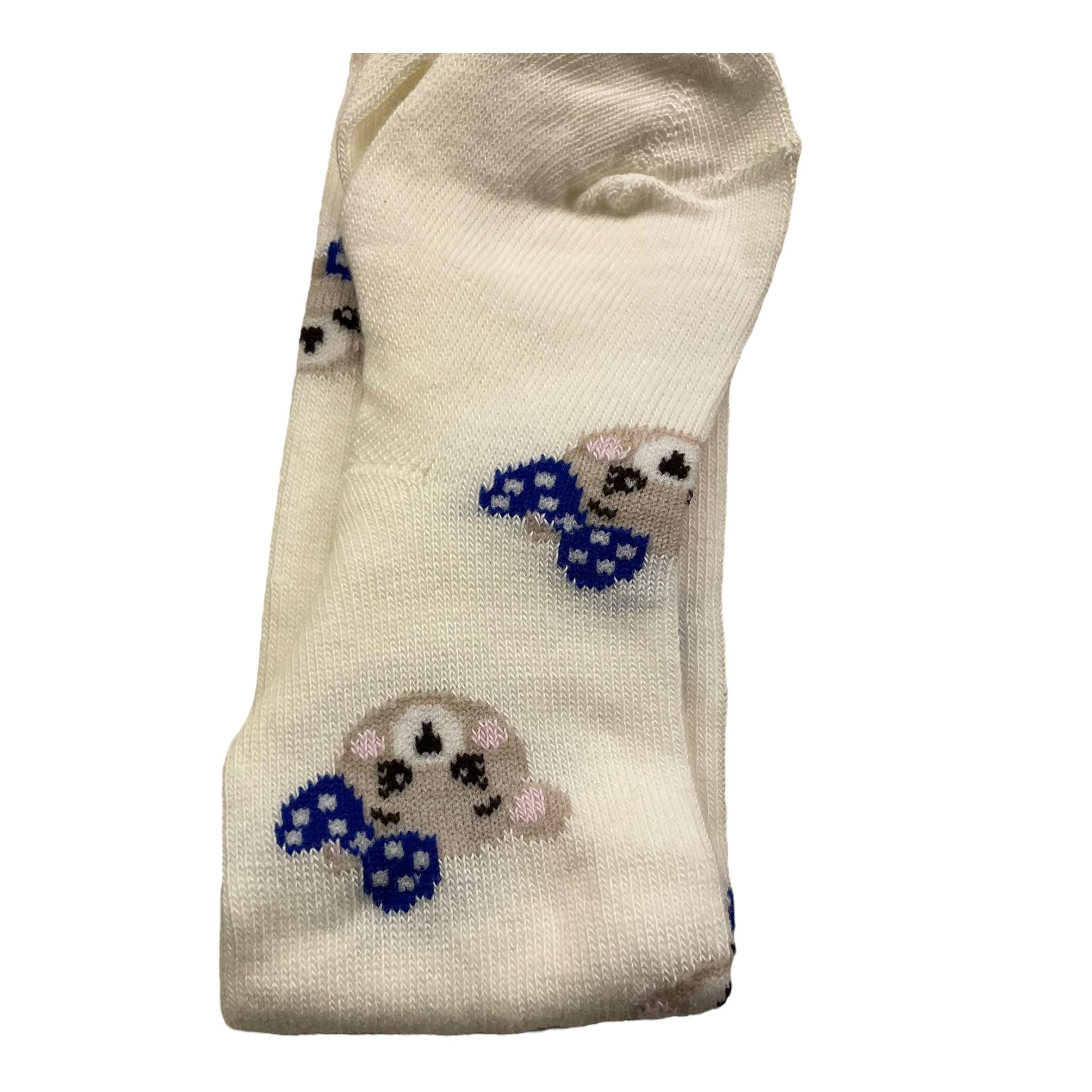 MONNALISA calze tinta unita con stampa Panna per Bambina 39D009JX PANNA MONNALISA