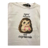 DIXIE shirt girocollo tinta unita con stampa Bianco per Bambina ML26030G67 BIANCO DIXIE