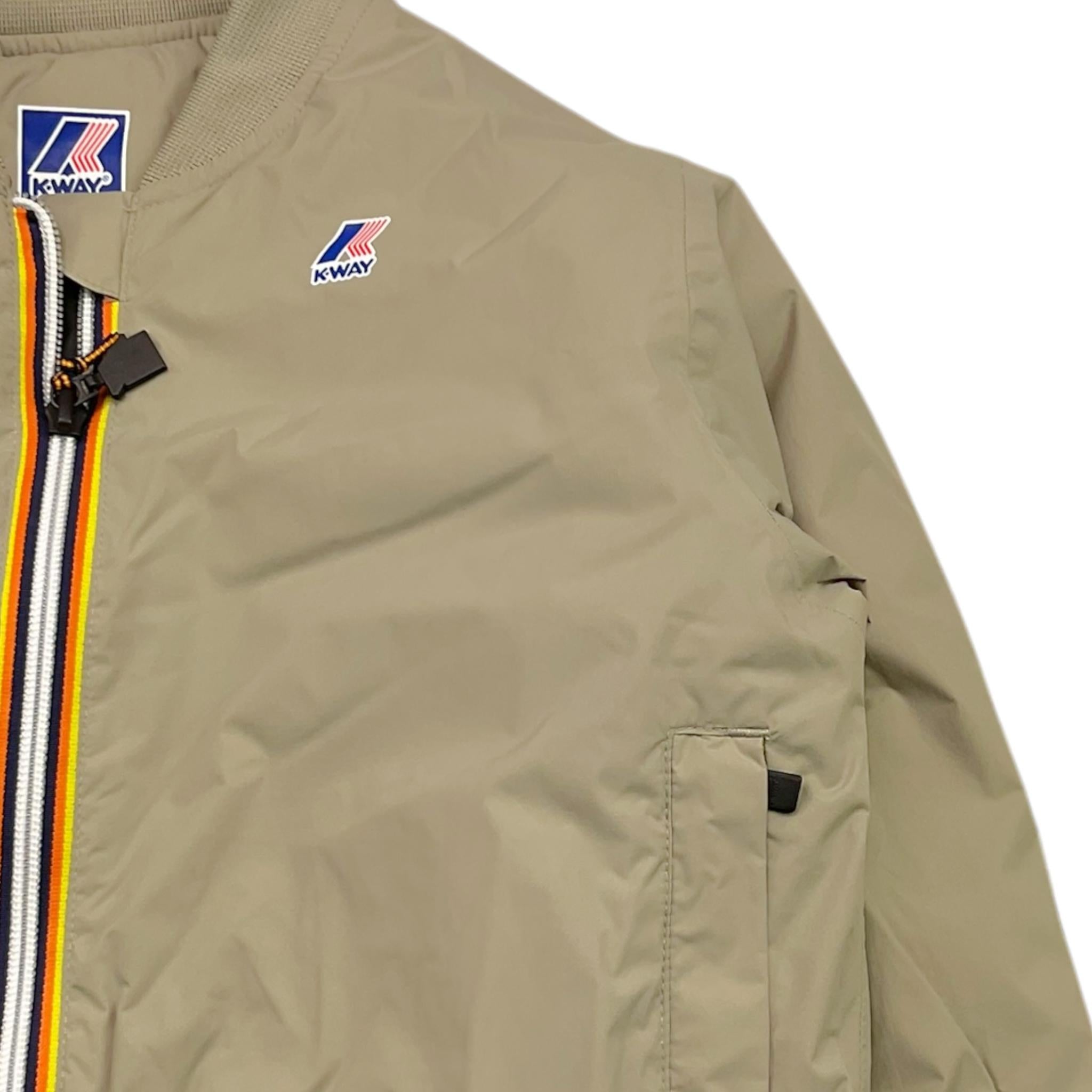 K-WAY giubbino tinta unita con zip Verde per Bambina K61348W VERDE K-WAY