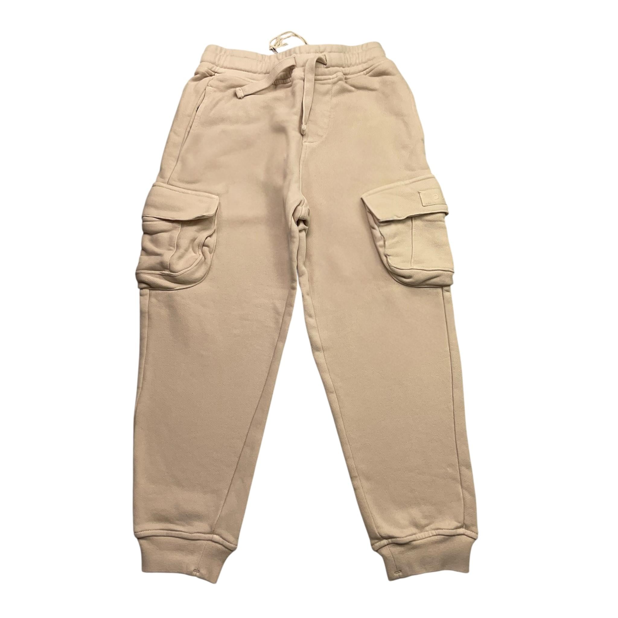 DUSTY COLOR pantalone tinta unita con tasconi Beige per Bambino DJJF4030SP BEIGE DUSTY COLOR