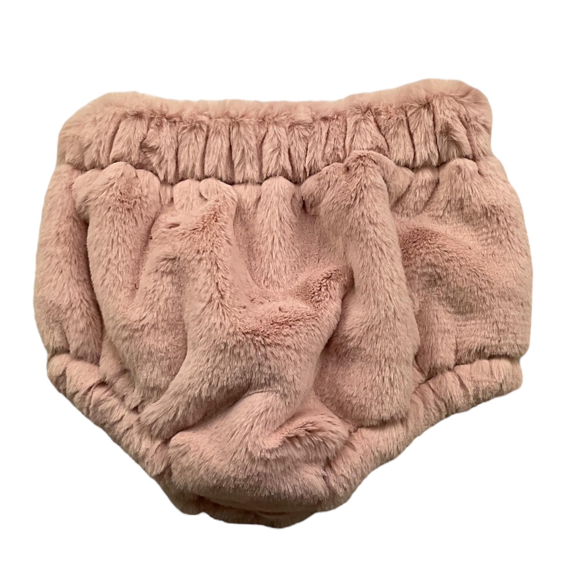 LA STUPENDERIA culotte tinta unita in pelliccia Rosa per Neonata TBCU56X ROSA LA STUPENDERIA
