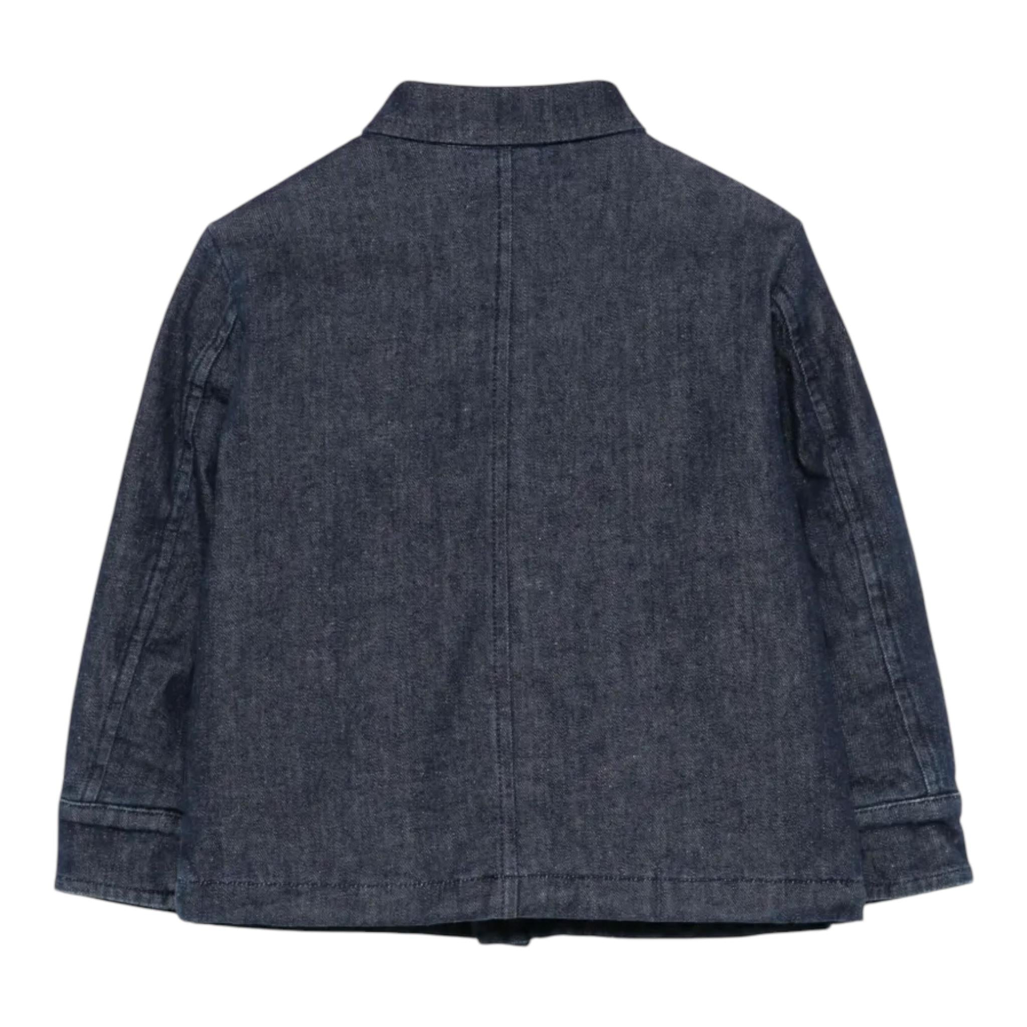 ASPESI giacca in denim tinta unita con bottoni Blu per Bambino F24046GMJ0046X BLU ASPESI