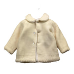 MARTIN ARANDA cappotto tinta unita con colletto Panna per Neonato L030 PANNA MARTIN ARANDA
