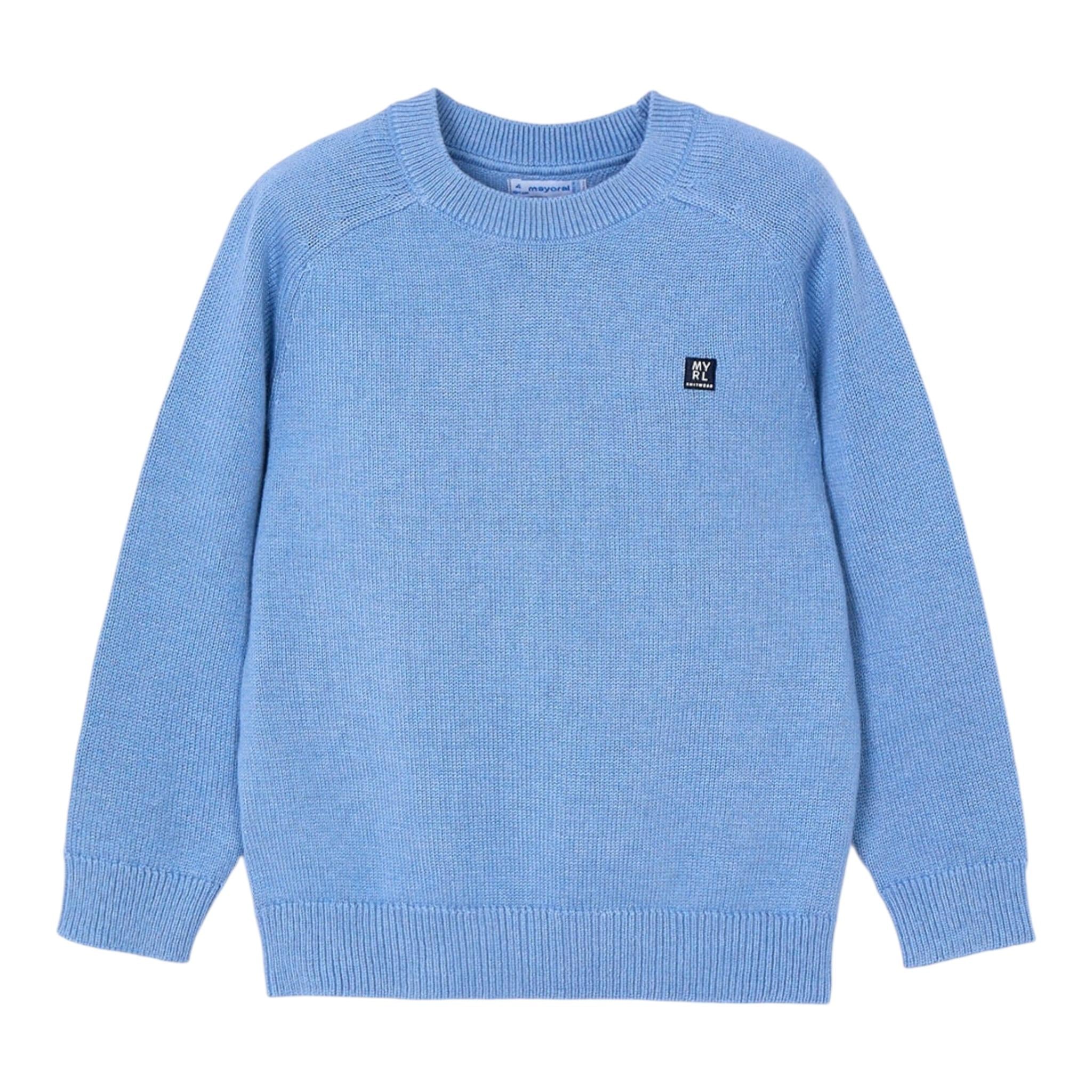MAYORAL maglia tinta unita girocollo Azzurro per Bambino 311X AZZURRO MAYORAL