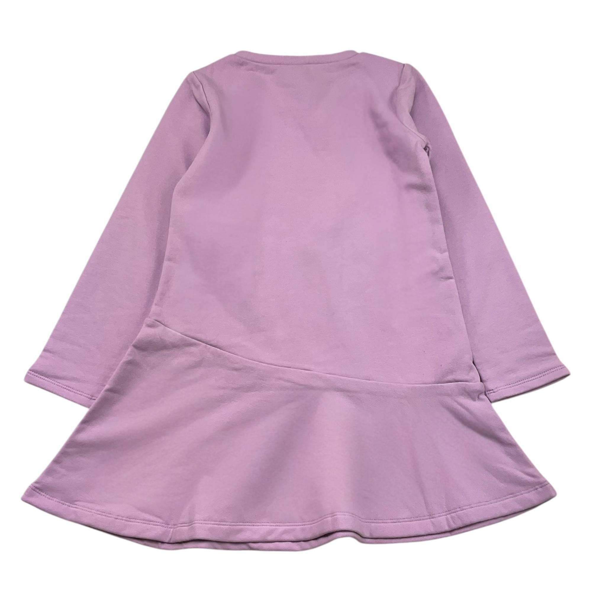 LIU JO abito modello felpa tinta unita con stampa Lilla per Bambina KF4023XX LILLA LIU JO