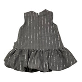 LE BEBE' abito tinta unita giromanica con paillettes Grigio per Neonata LBG6150 GRIGIO LE BEBE'