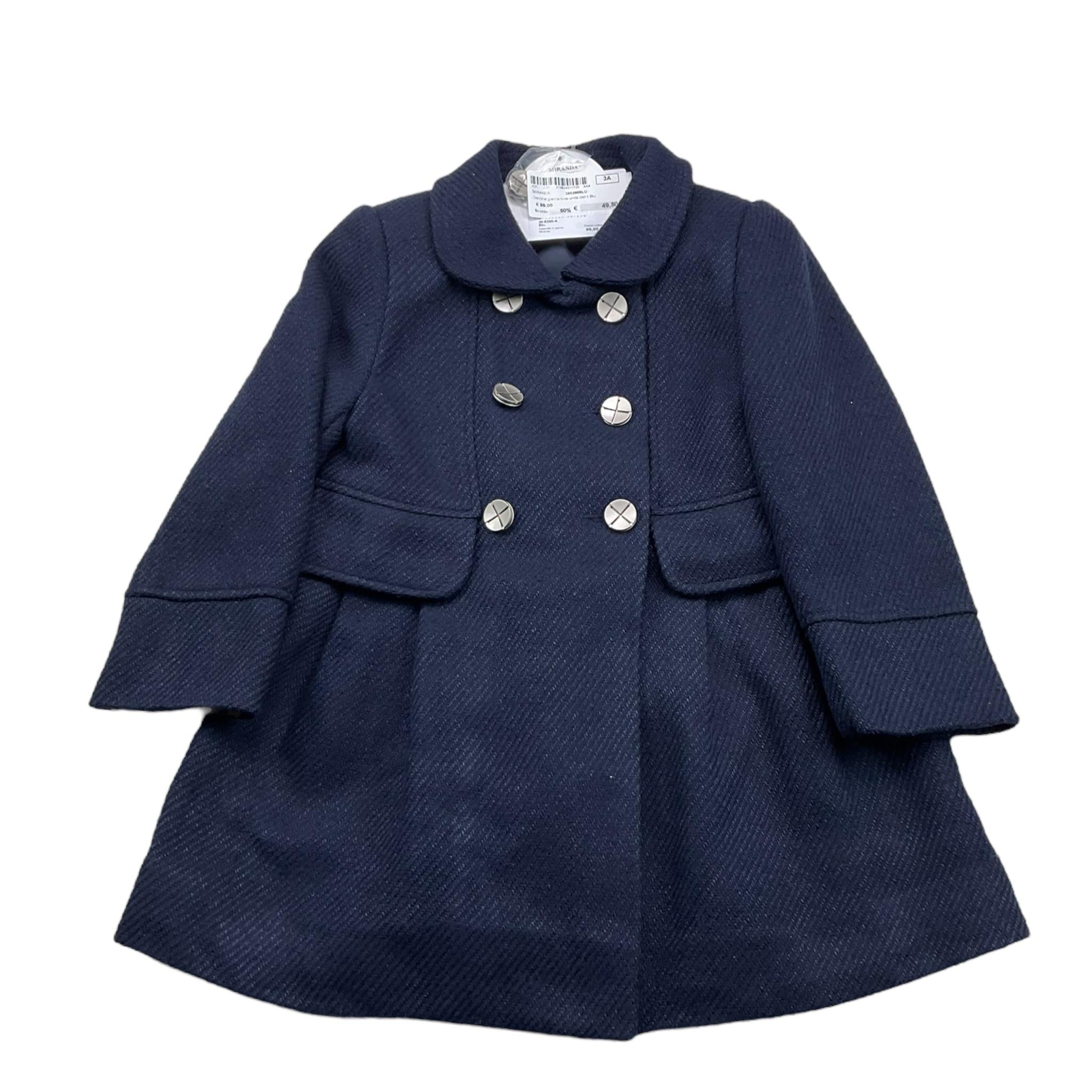 MIRANDA giacca tinta unita con bottoni in contrasto Blu per Bambina 360266 BLU MIRANDA