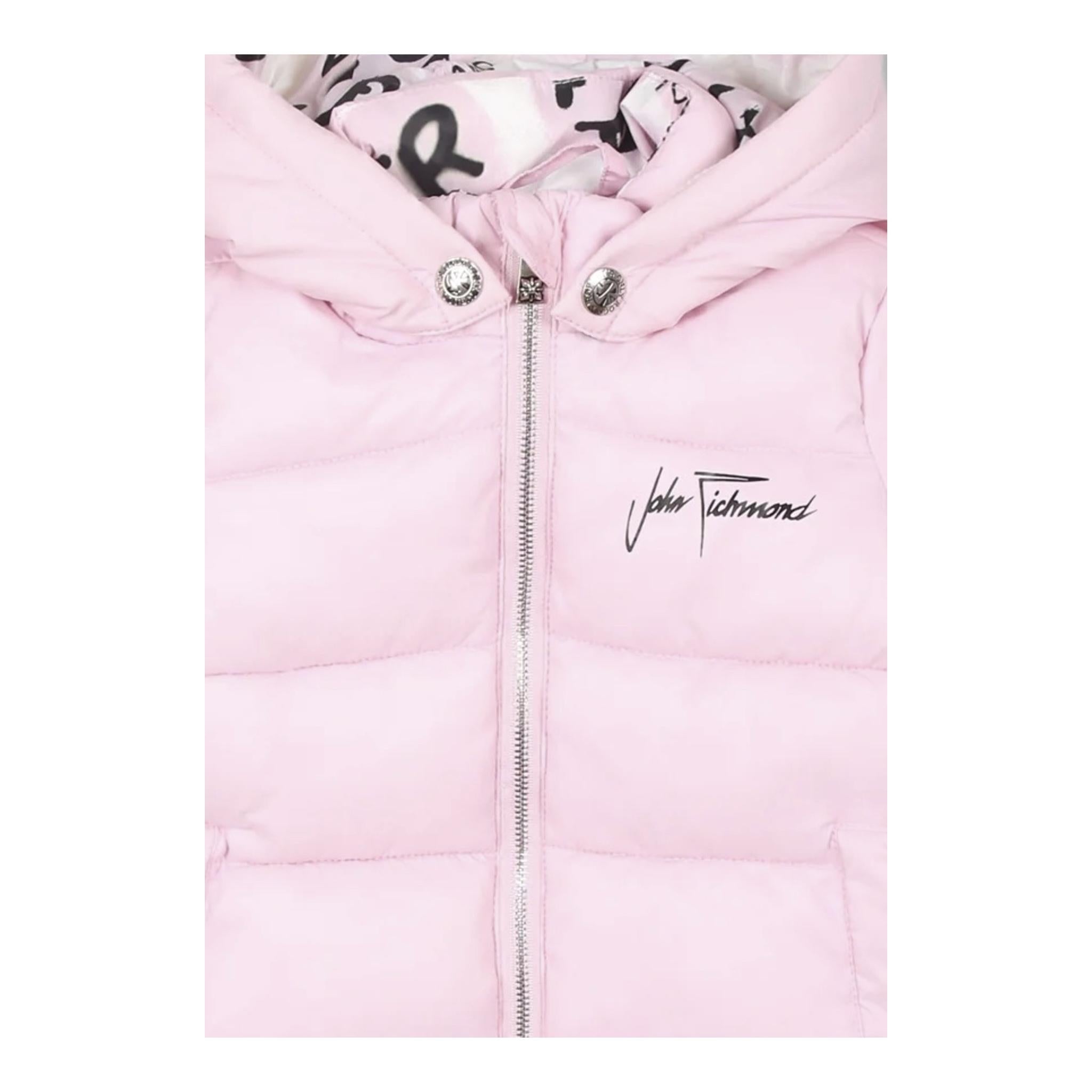 JOHN RICHMOND giubbino tinta unita con cappuccio Rosa per Bambina RIA24002PIXJ ROSA JOHN RICHMOND
