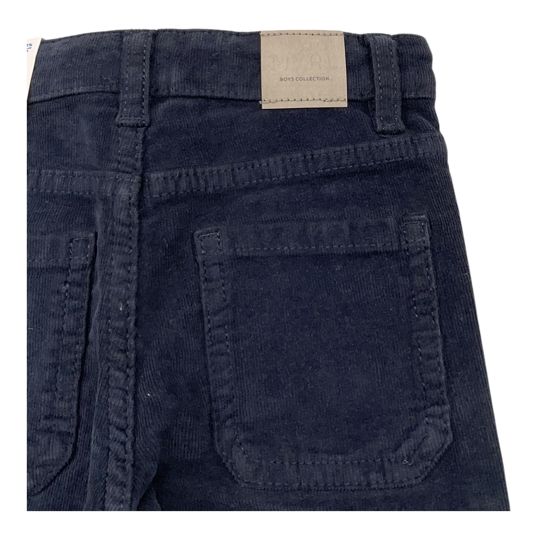 MAYORAL pantalone tinta unita in camoscio Blu per Neonato 502NX BLU MAYORAL