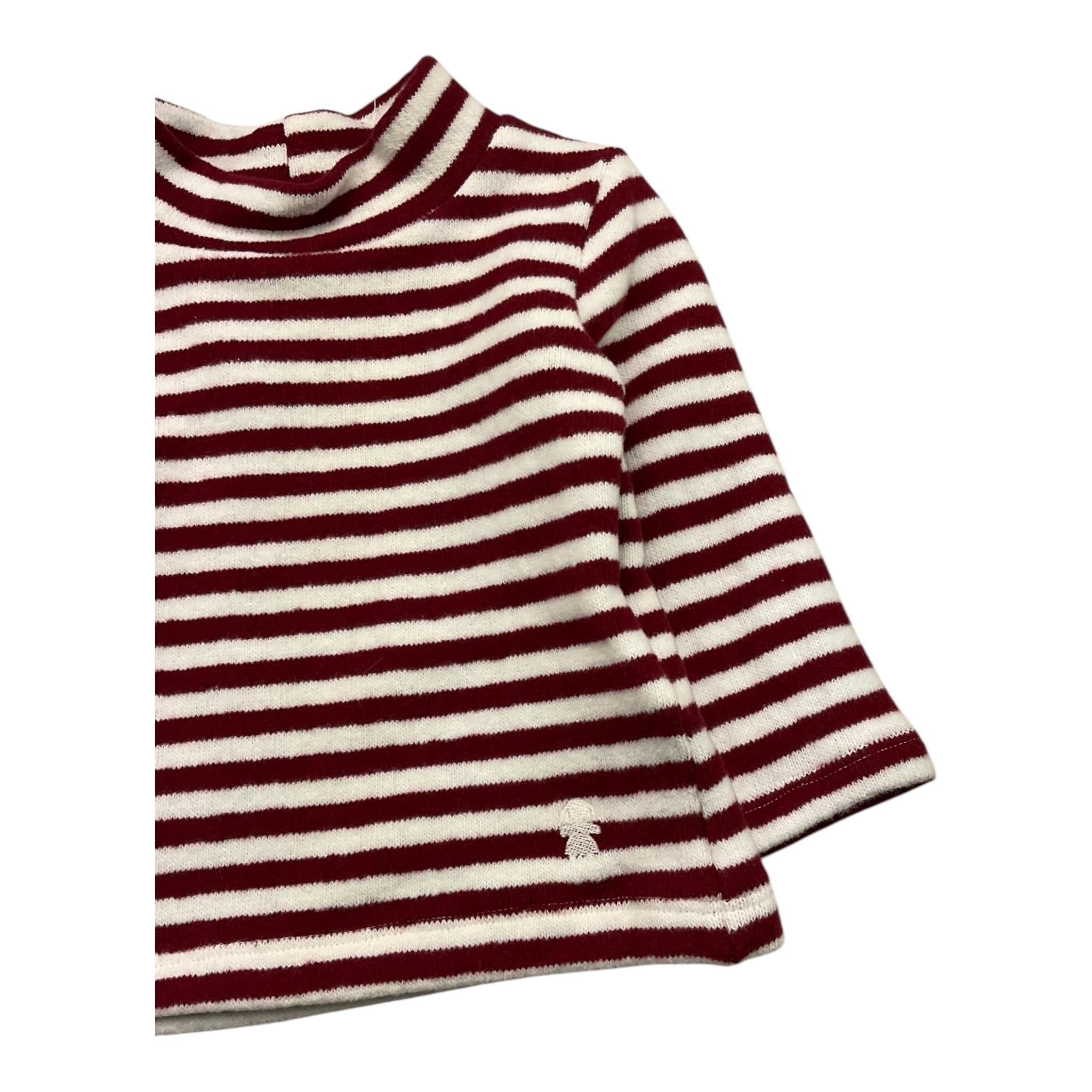LE BEBE' maglia girocollo fantasia a righe Bianco/rosso per Neonato LBG6130 BIANCO/ROSSO LE BEBE'