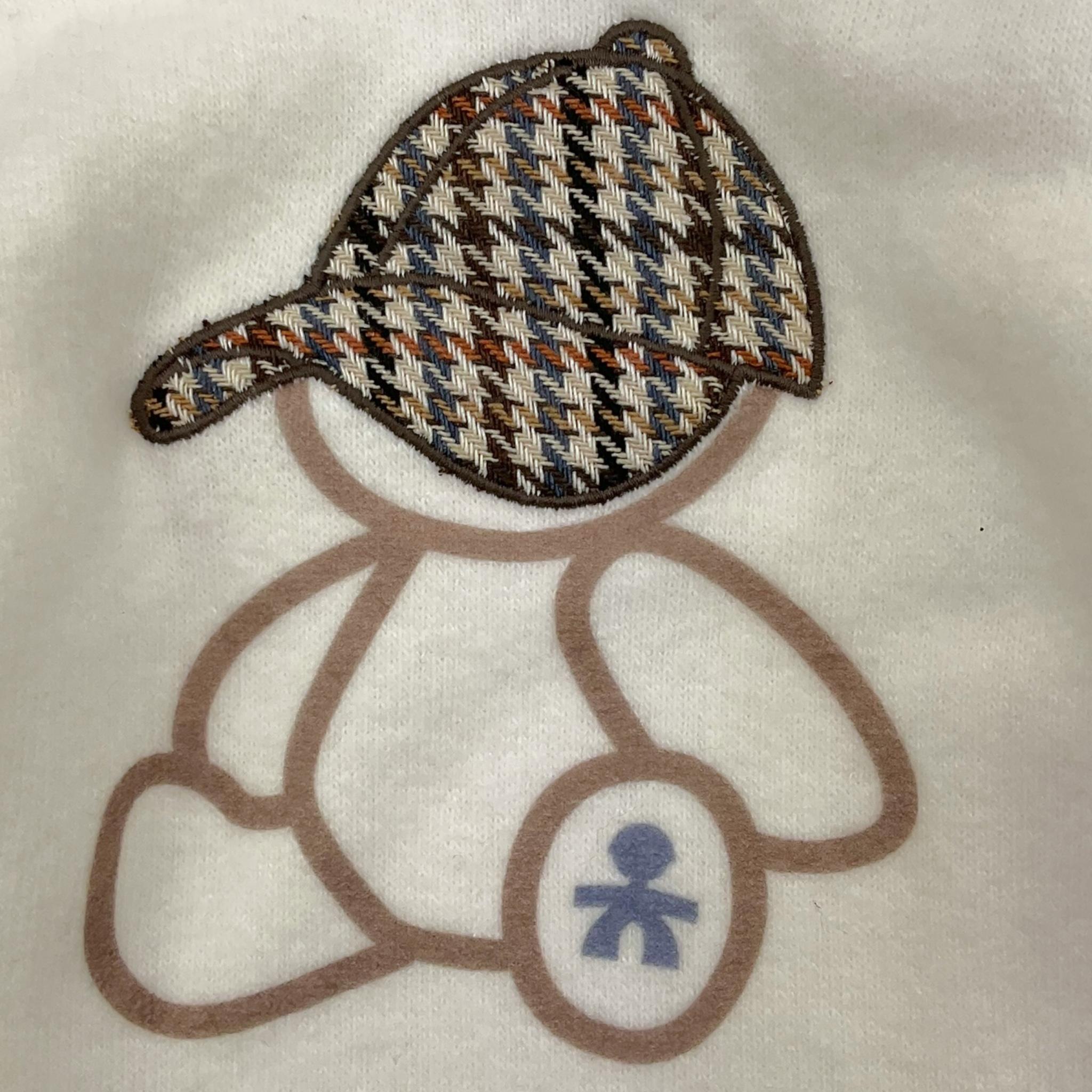 LE BEBE' shirt girocollo tinta unita con stampa Bianco per Neonato LBB5185 BIANCO LE BEBE'