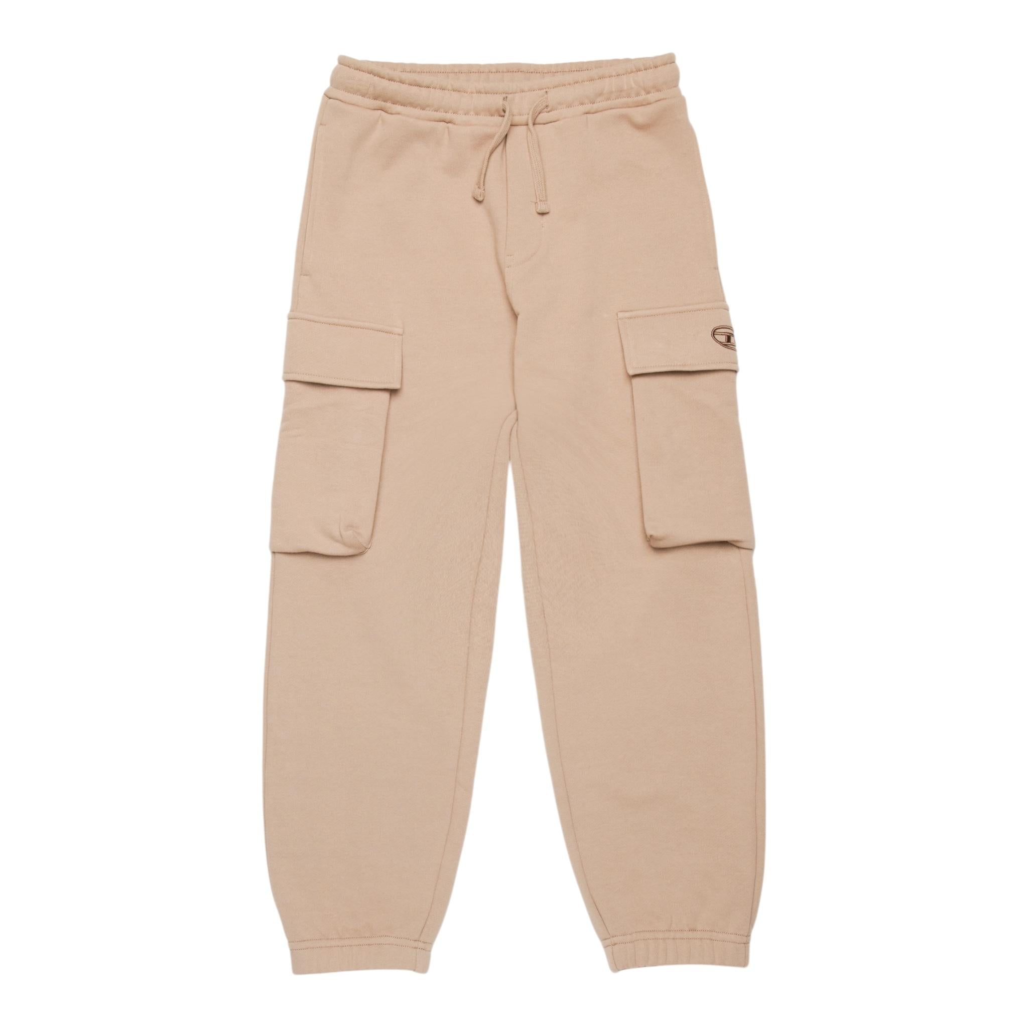 DIESEL pantalone tuta tinta unita tasconi  Beige per Bambino J01966 BEIGE DIESEL