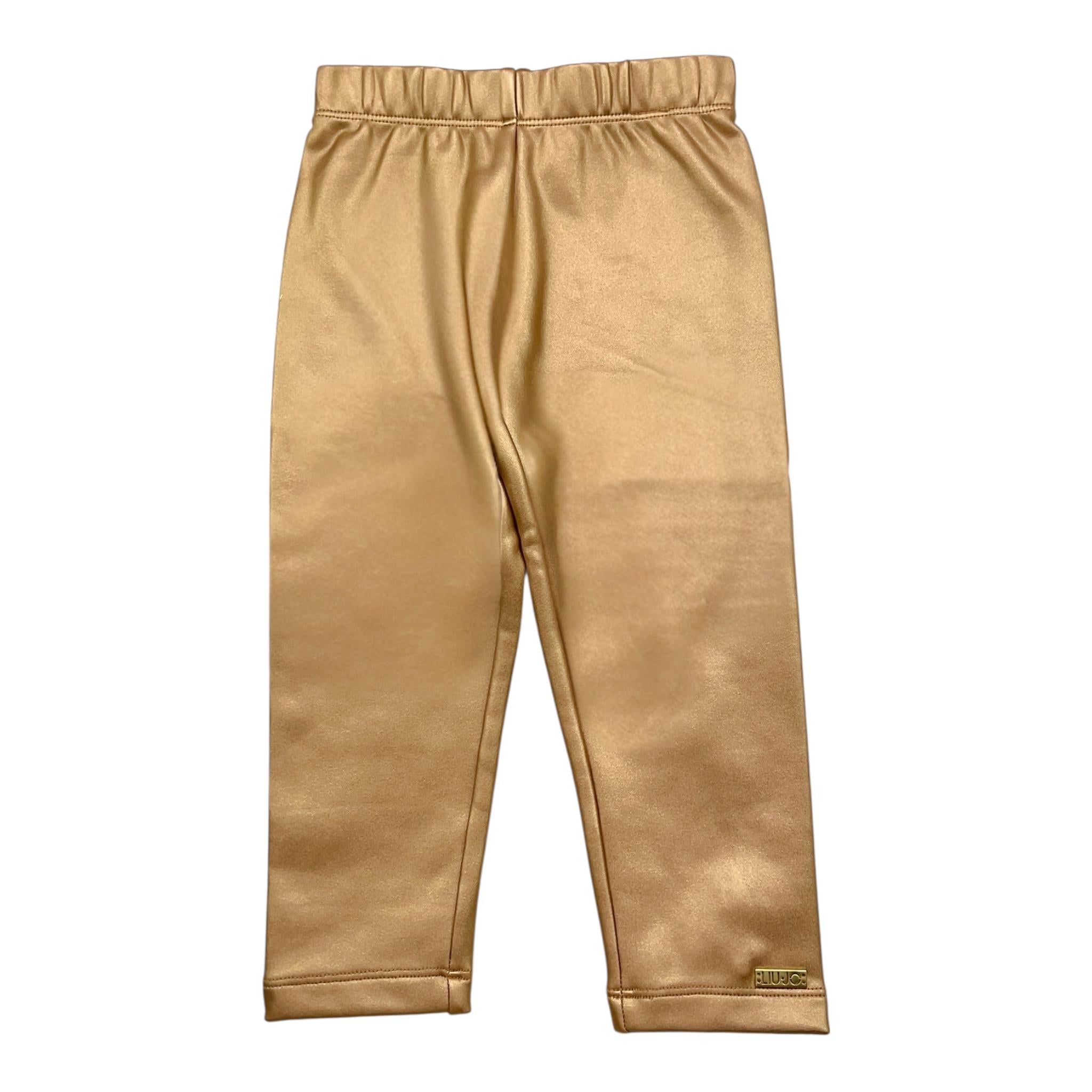 LIU JO leggins tinta unita Oro per Bambina KF4064X ORO LIU JO