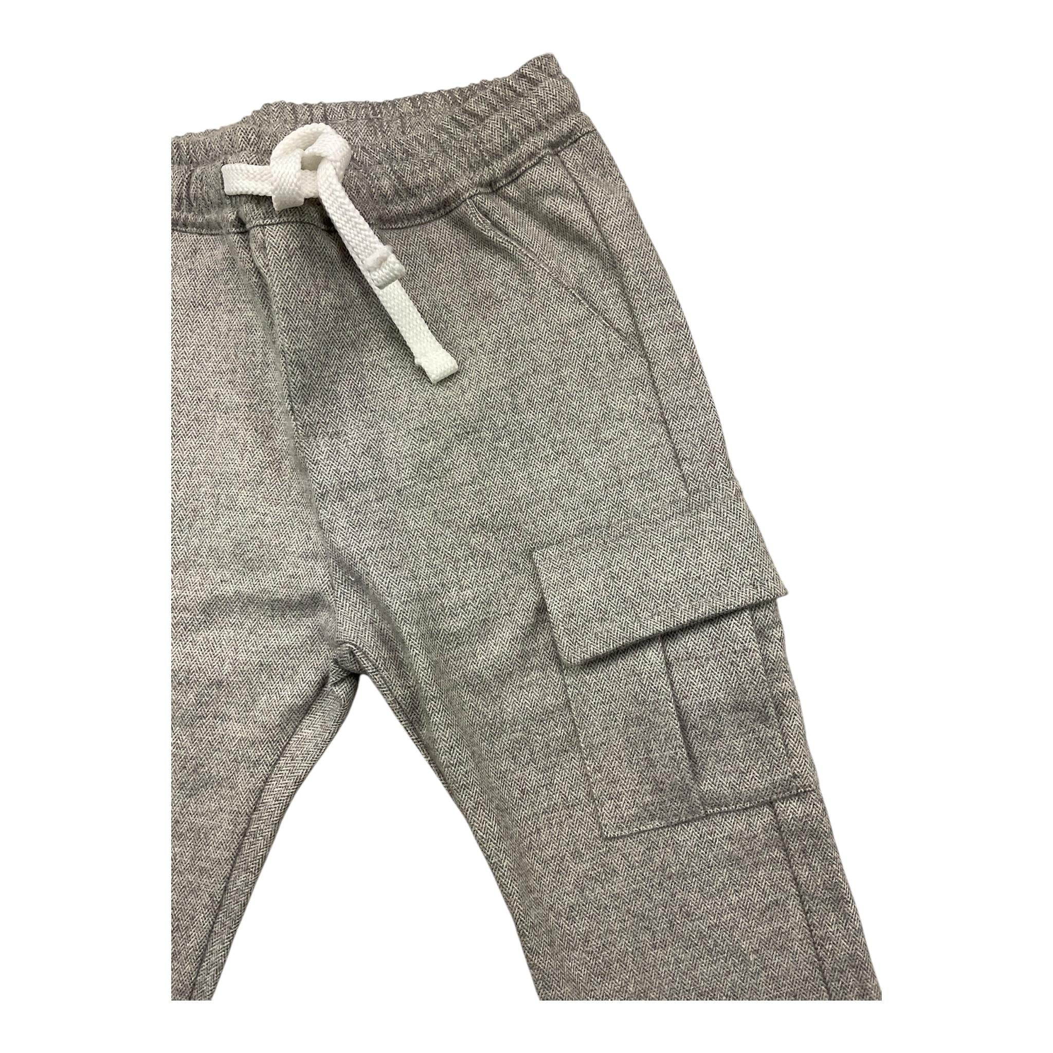 M+E' pantalone modello tuta tinta unita Grigio per Neonato UEM0468 GRIGIO M+E'