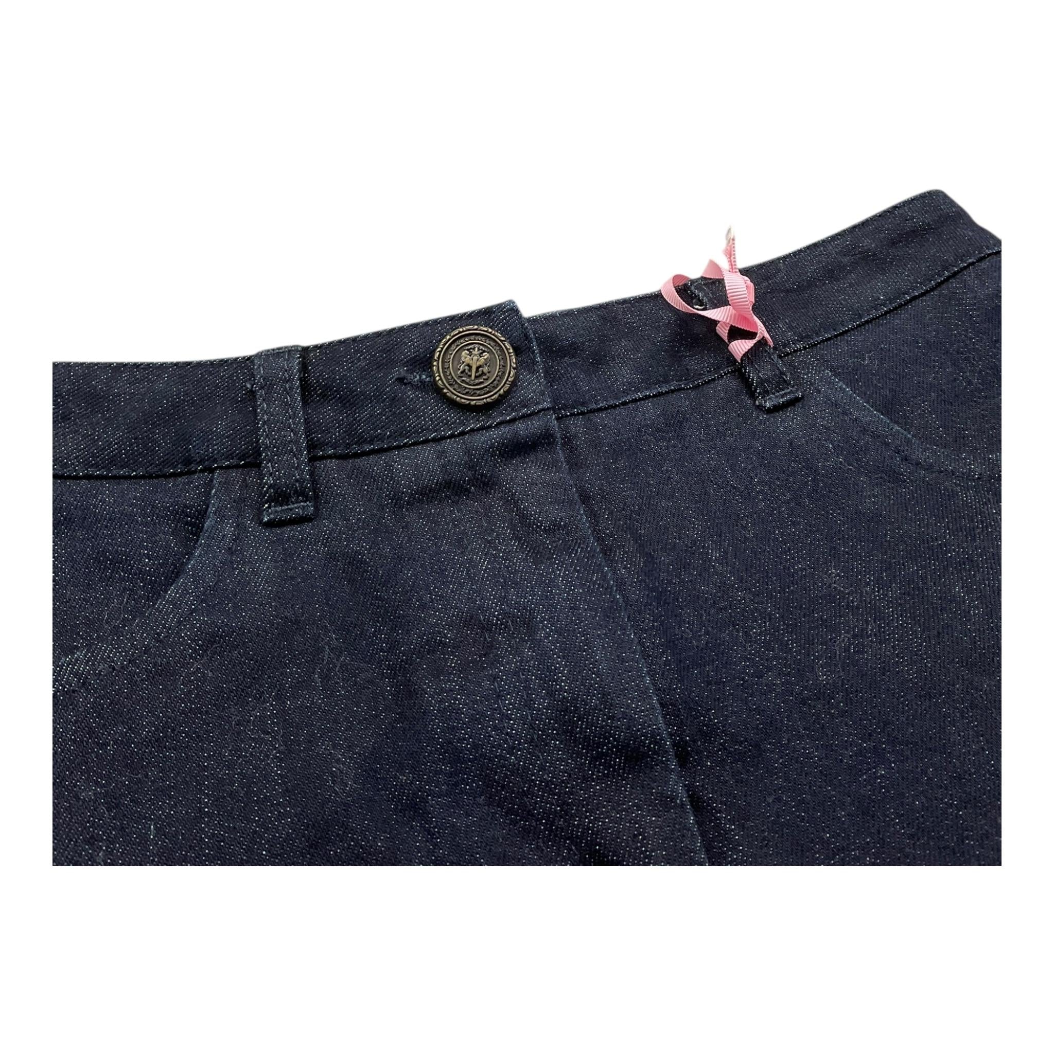 VICOLO gonna in denim tinta unita con girovita regolabile Blu per Bambina 3142GD00113 BLU VICOLO