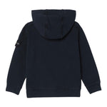 STONE ISLAND felpa tinta unita con zip e cappuccio Blu per Neonato 811660720 BLU STONE ISLAND