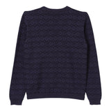 GUCCI maglia girocollo tinta unita con loghi Blu per Bambino 785472 BLU GUCCI