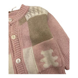 LE BEBE' cardigan tinta unita con stampa Rosa per Neonata LBG5937 ROSA LE BEBE'