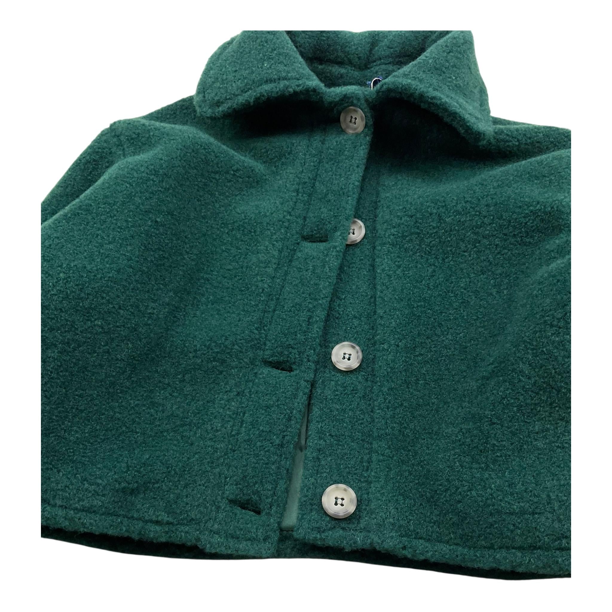 PICCOLA LUDO giubbino modello cappotto tinta unita con bottoni Verde per Bambina BS9WB018X VERDE PICCOLA LUDO
