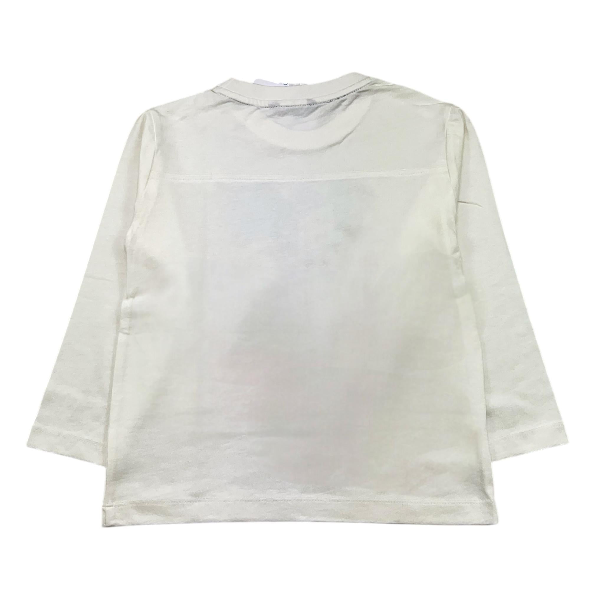 MAYORAL shirt girocollo tinta unita con stampa in contrasto Bianco per Bambino 4059 BIANCO MAYORAL