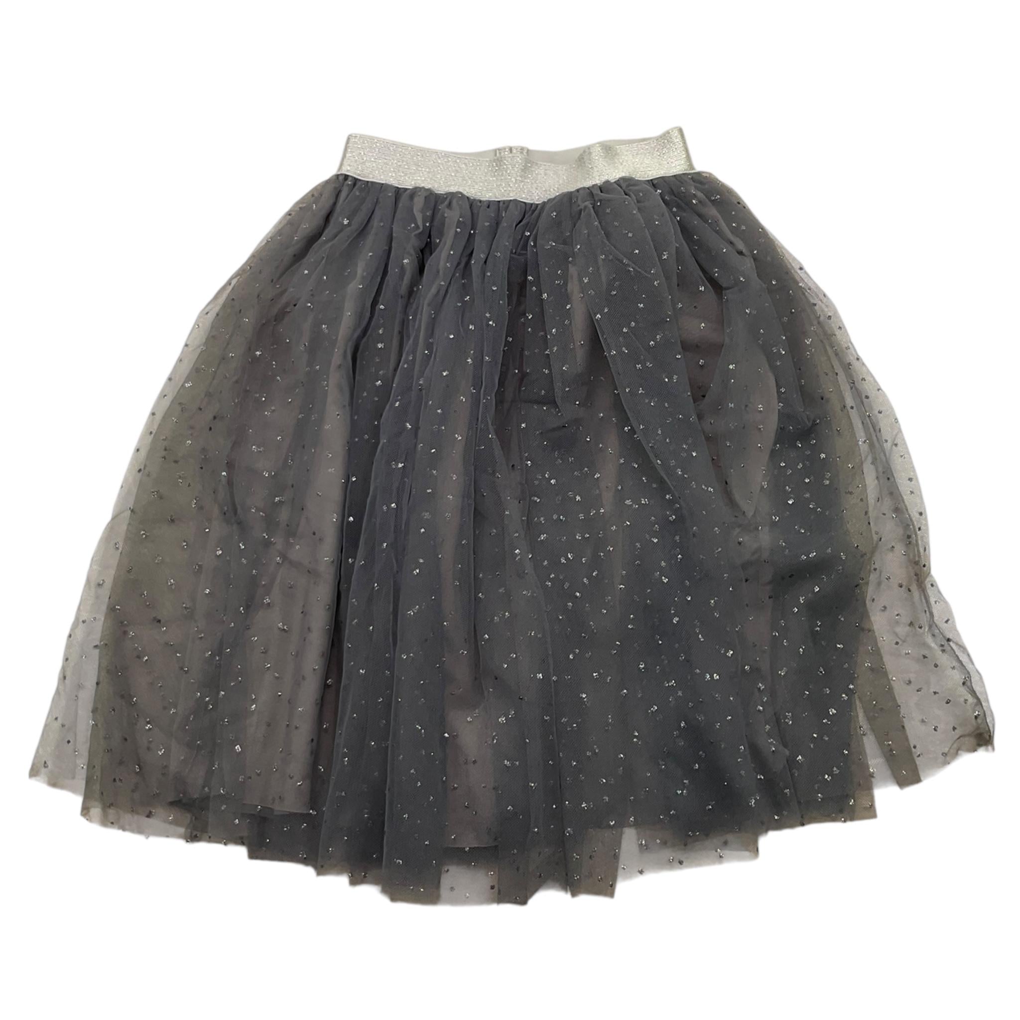 CAFFE' D'ORZO gonna tinta unita con tulle Grigio per Neonata ZV7A14X GRIGIO CAFFE' D'ORZO