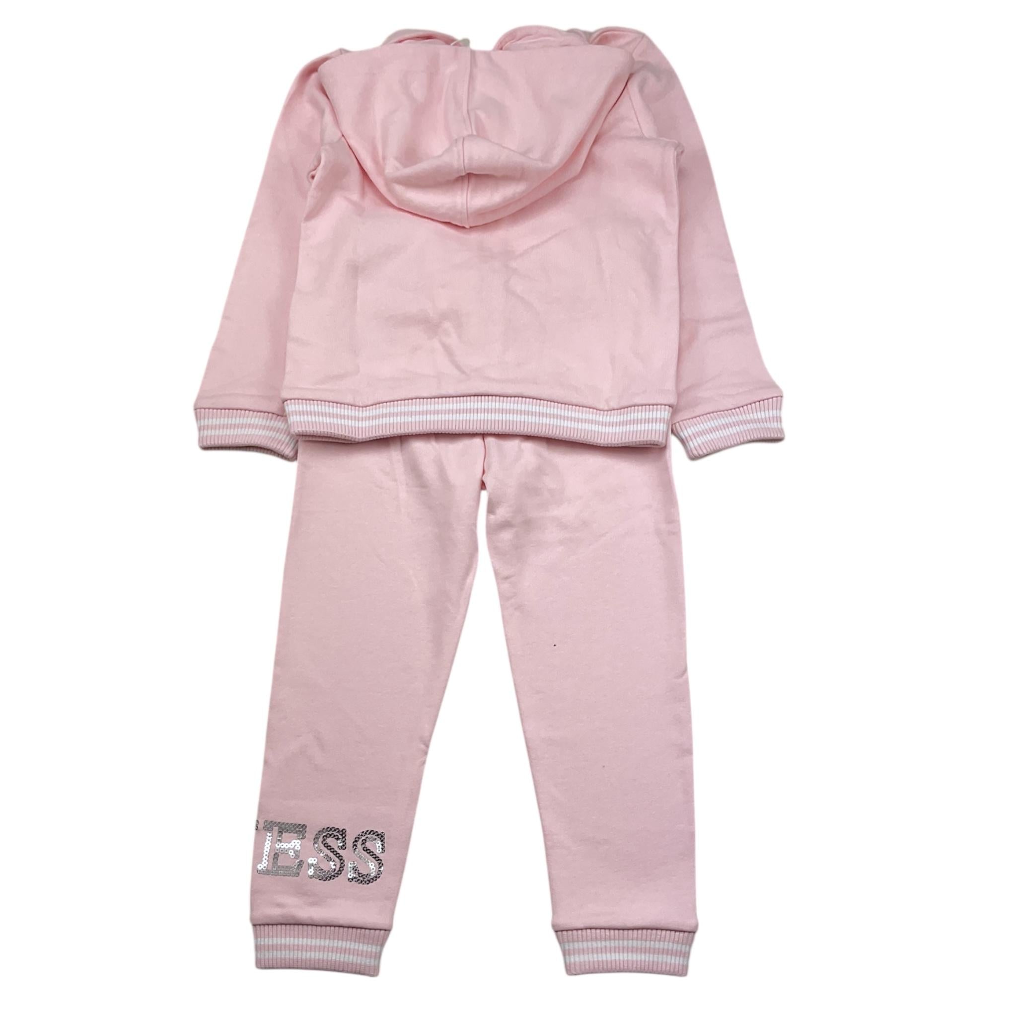 GUESS completo 2 pezzi felpa-pantalone tinta unita Rosa per Bambina A4YG00KA6R4X ROSA GUESS