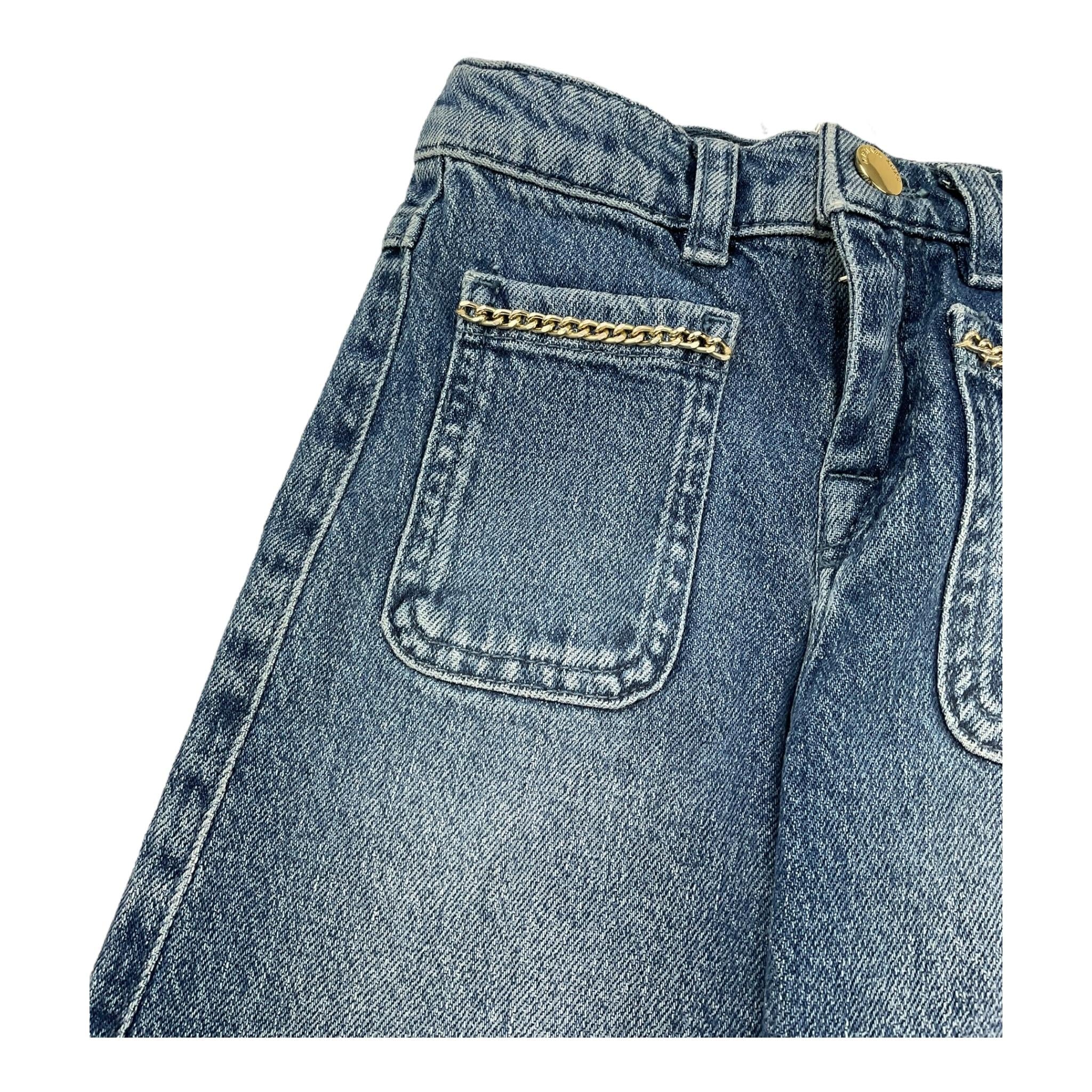 MICHAEL KORS jeans tinta unita modello palazzo Blu per Bambina R14165 BLU MICHAEL KORS
