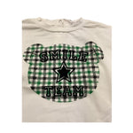 M+E' shirt girocollo tinta unita con stampa in contrasto Panna per Neonata UE0467 PANNA M+E'