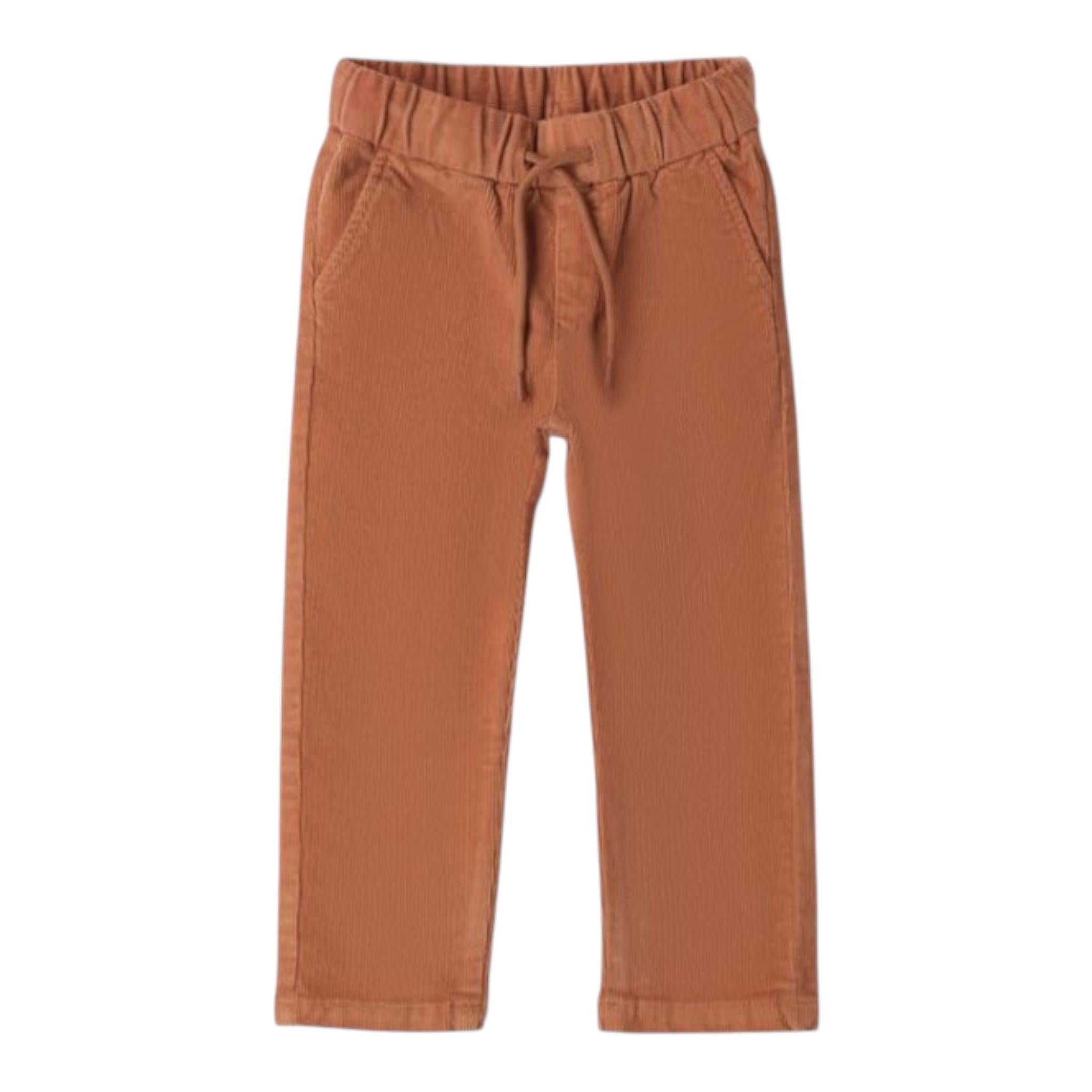 SARABANDA pantalone tinta unita in velluto Cammello per Bambino 0A169 CAMMELLO SARABANDA