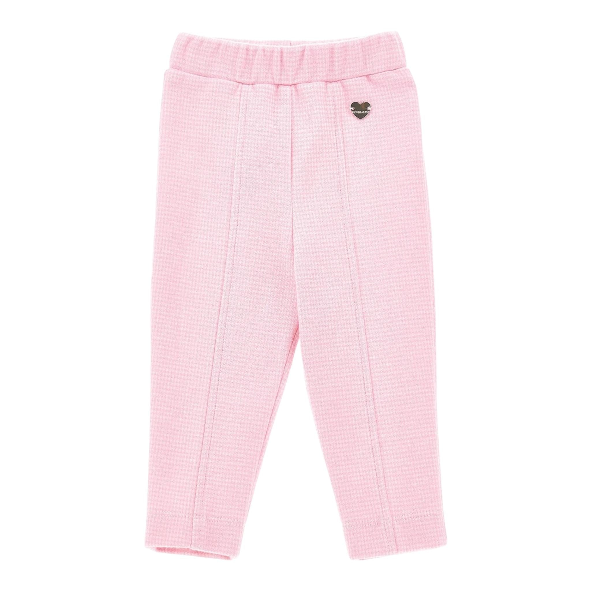 MONNALISA pantalone tinta unita con elastico in vita Rosa per Bambina 37B400 ROSA MONNALISA