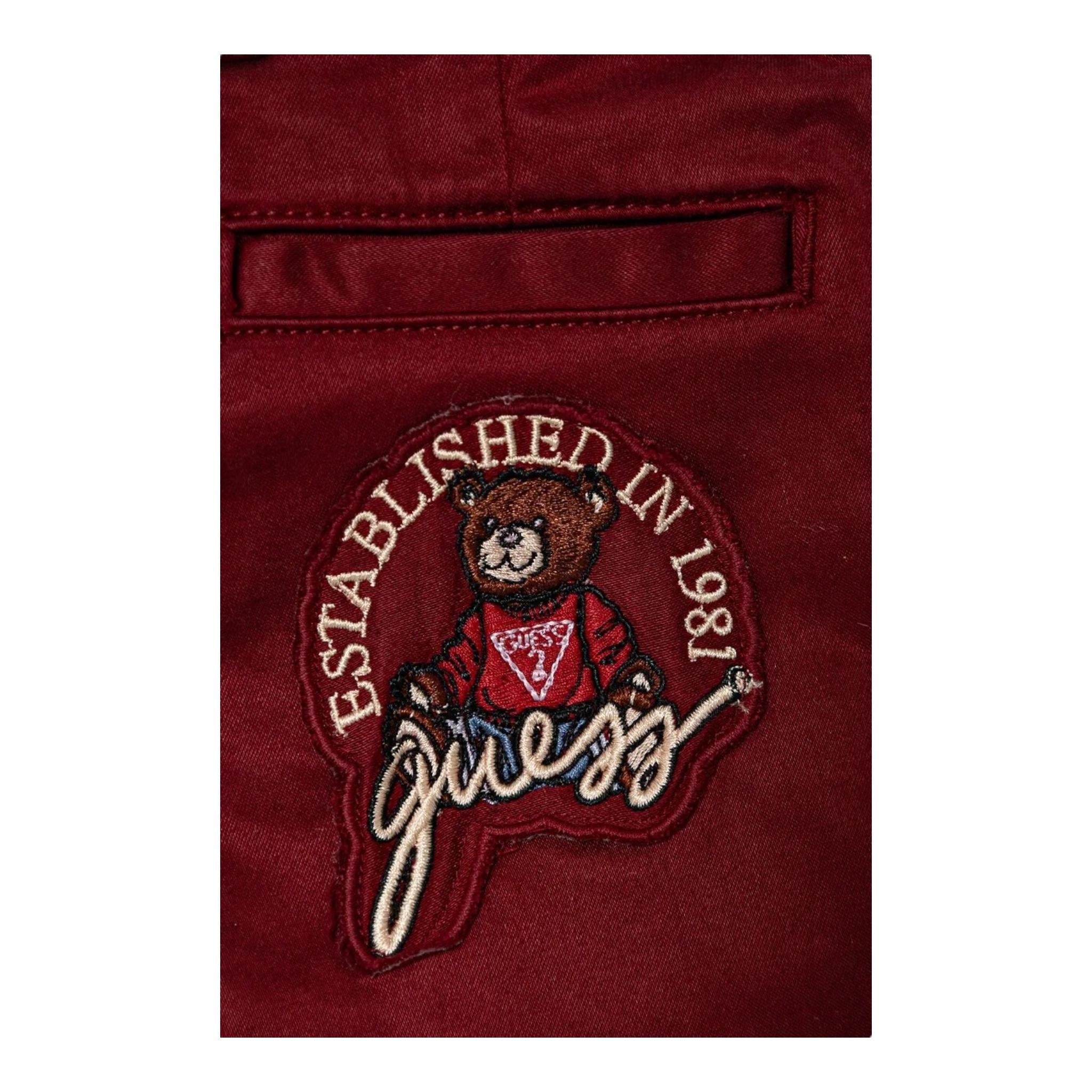 GUESS pantalone tinta unita con girovita regolbile Rosso per Bambino N4BB00WF7H0 ROSSO GUESS