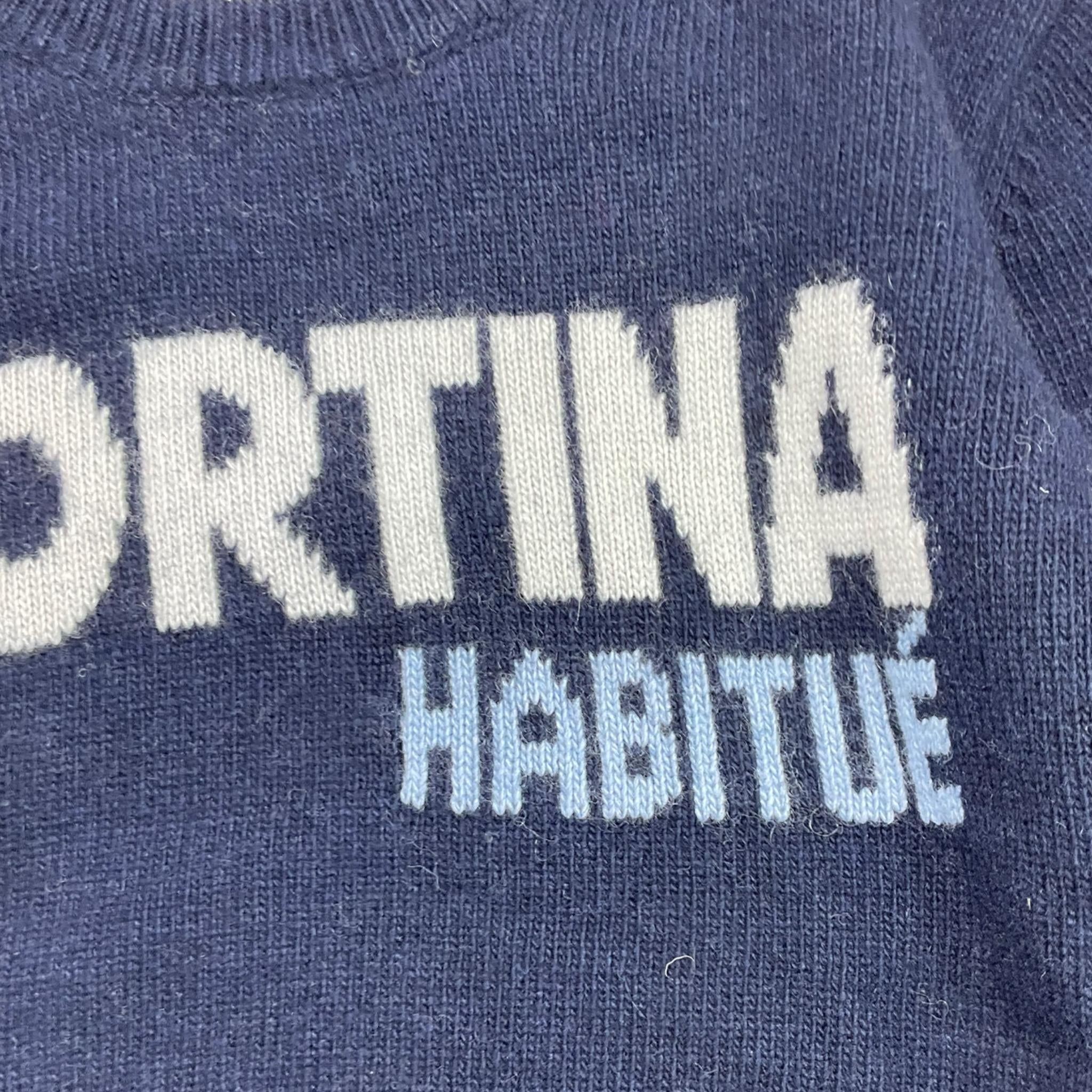 SAINT BARTH maglia tinta unita con stampa Blu per Bambino 00305 BLU SAINT BARTH