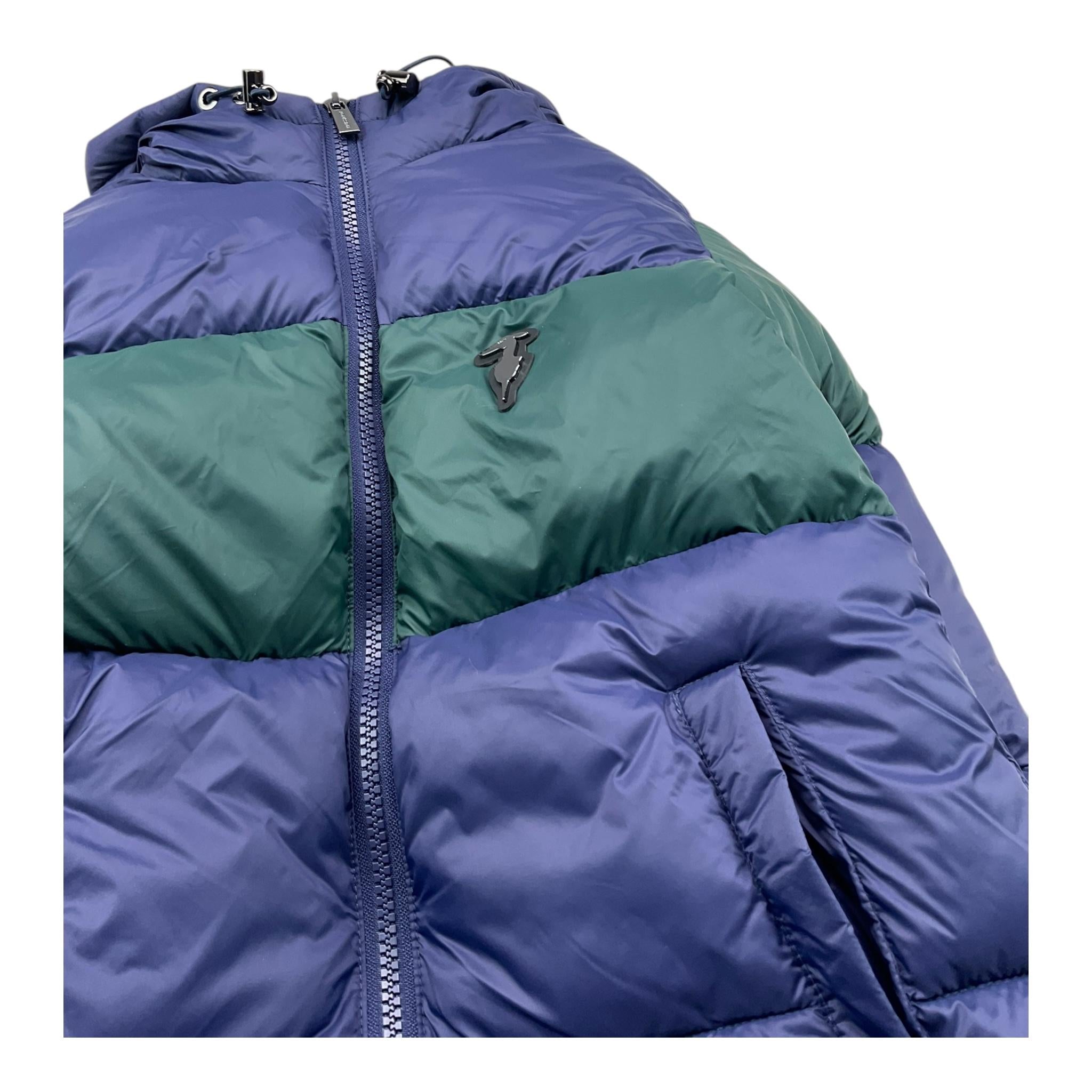 TRUSSARDI giubbino con zip e cappuccio Blu per Bambino TBA25051PI BLU TRUSSARDI