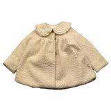 VALENTINA BEBES cappotto tinta unita con colletto Panna per Neonata MR112 PANNA VALENTINA BEBES