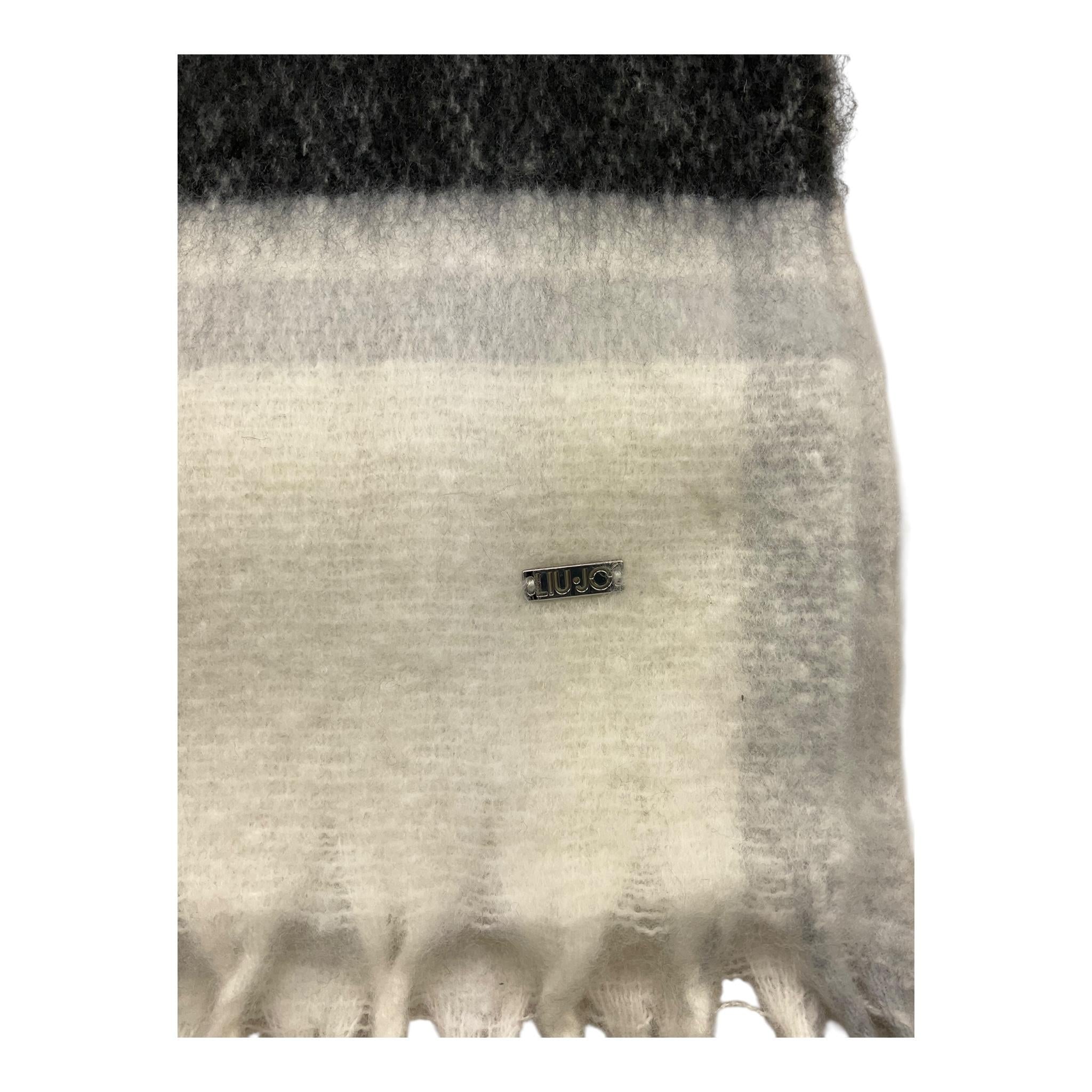 LIU JO sciarpa bicolore con frange Bianco/nero per Bambina GF4227X BIANCO/NERO LIU JO
