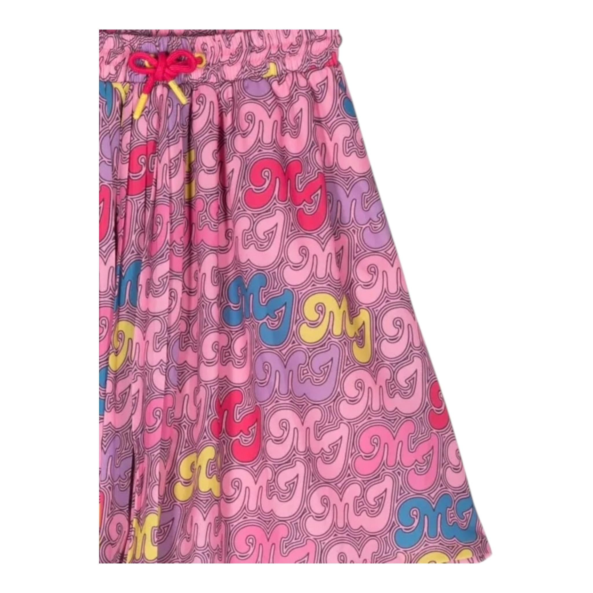 MARC JACOBS gonna tinta unita con stampa Fuxia per Bambina W13142 FUXIA MARC JACOBS