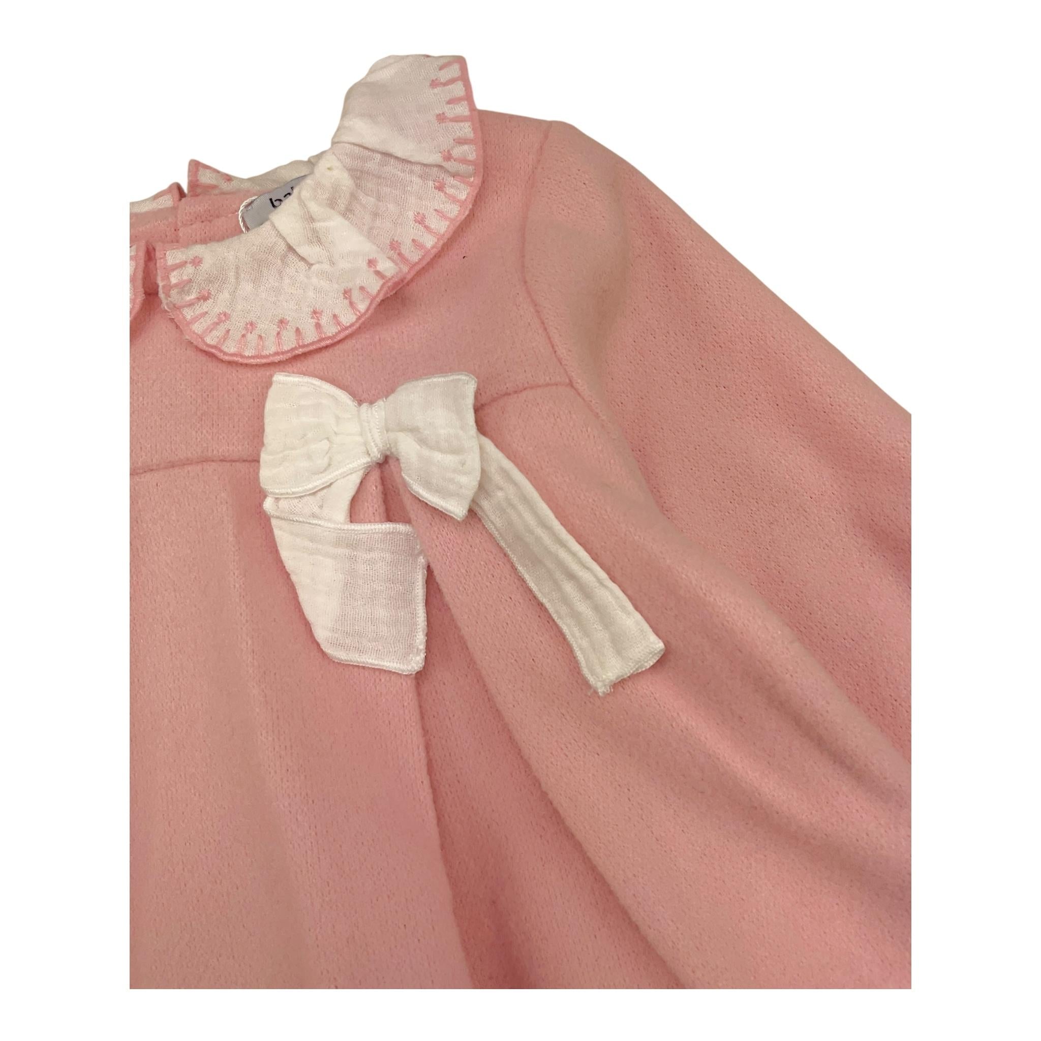 BABIDU set abito-coulotte tinta unita Rosa per Neonata 90770 ROSA BABIDU